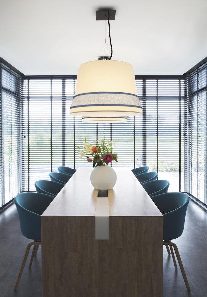 Lampa wisząca AUDREY biały z pomarańczowym wykończeniem Contardi Eye on Design