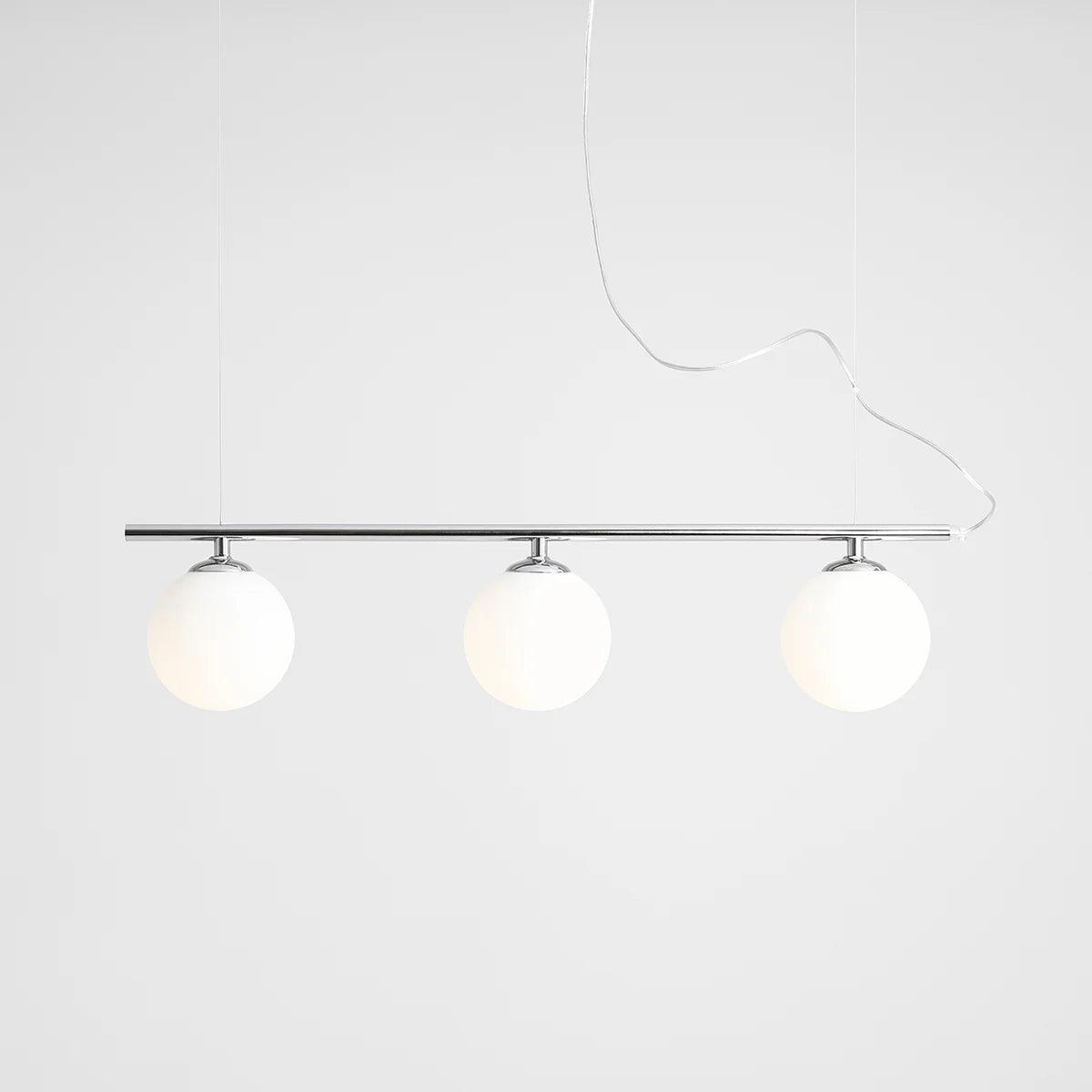 Lampa wisząca BERYL GLASS TRIO chromowany Artera Eye on Design