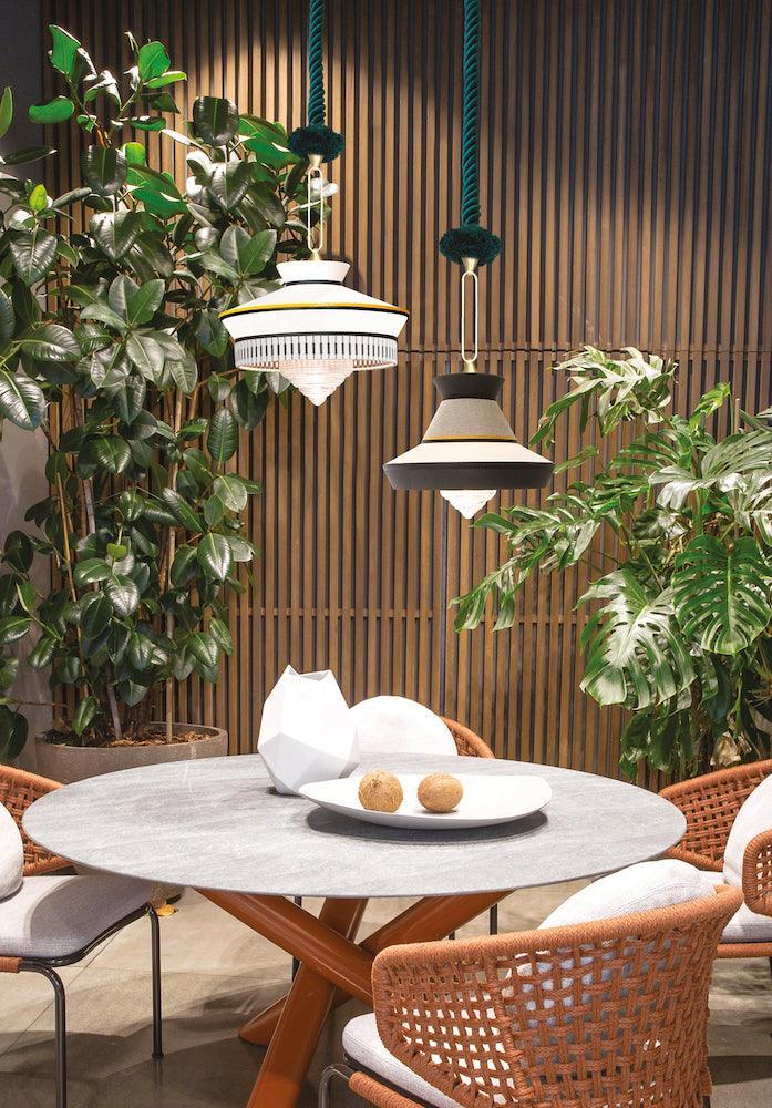 Lampa wisząca CALYPSO ANTIGUA czarno-biały Contardi Eye on Design
