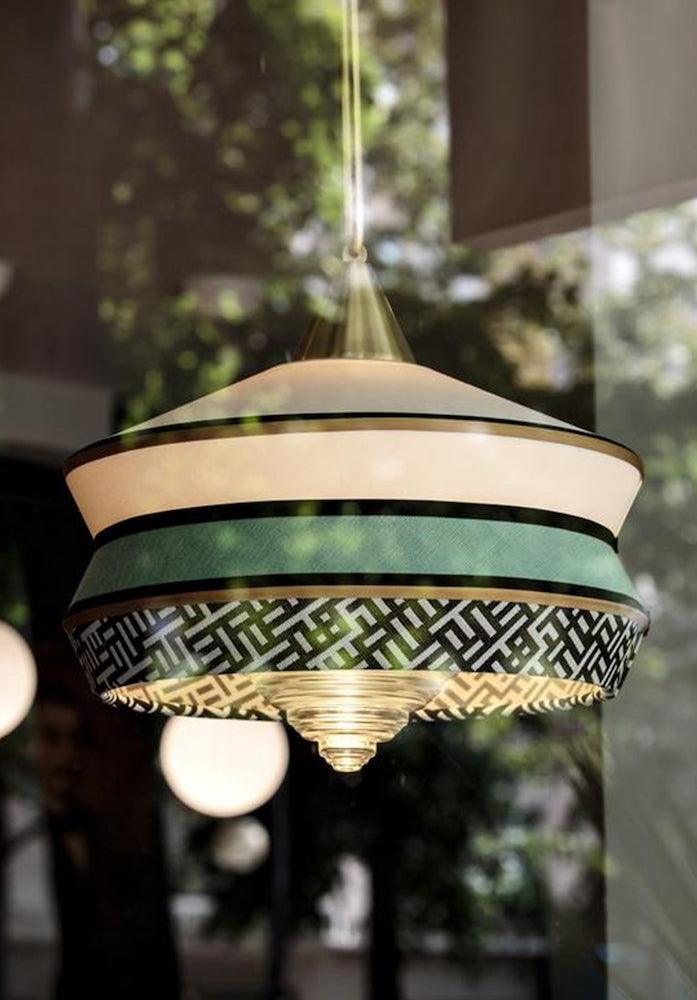 Lampa wisząca CALYPSO ANTIGUA miętowy Contardi Eye on Design