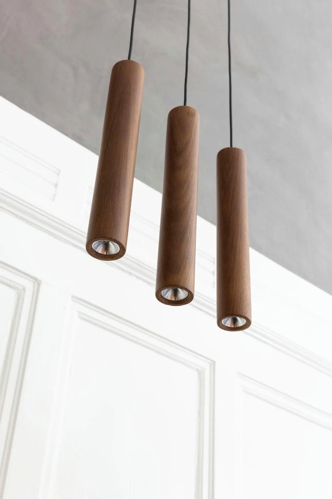 Lampa wisząca CHIMES ciemny dąb – drewno dębowe, Umage