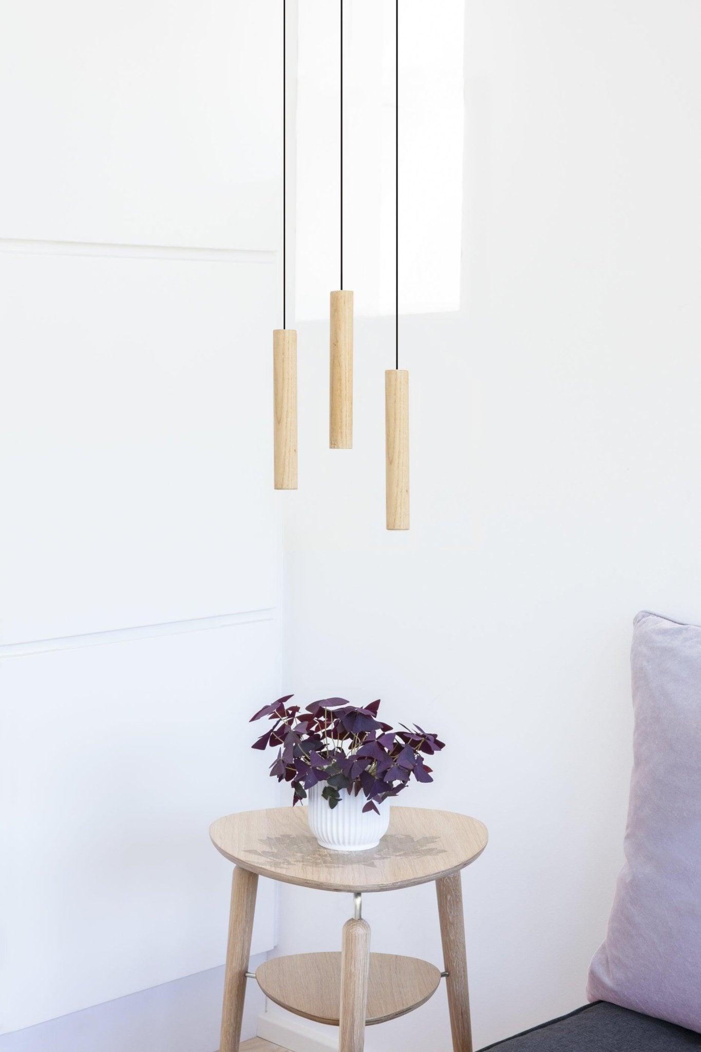 Lampa wisząca CHIMES CLUSTER 3 dąb UMAGE Eye on Design