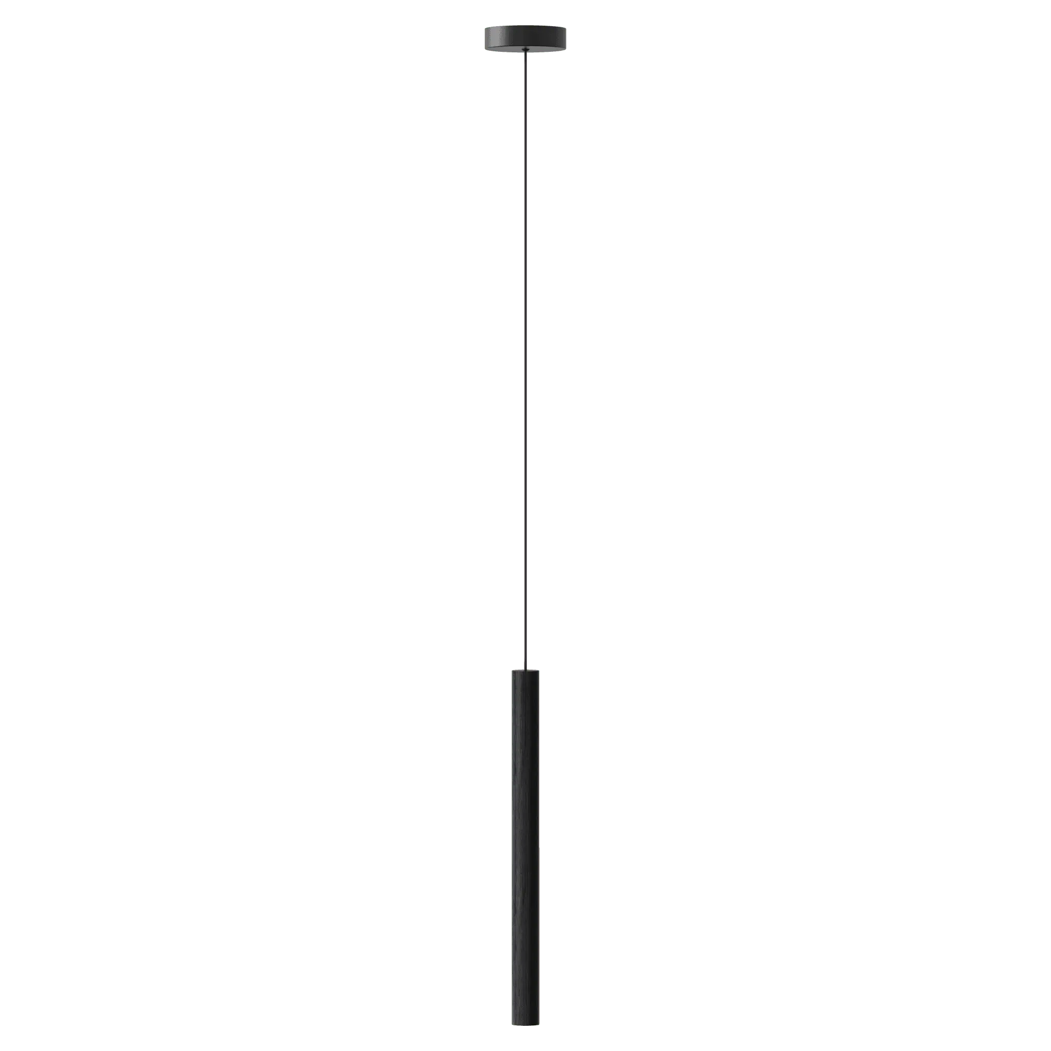 Lampa wisząca CHIMES TALL czarny dąb z oświetleniem LED