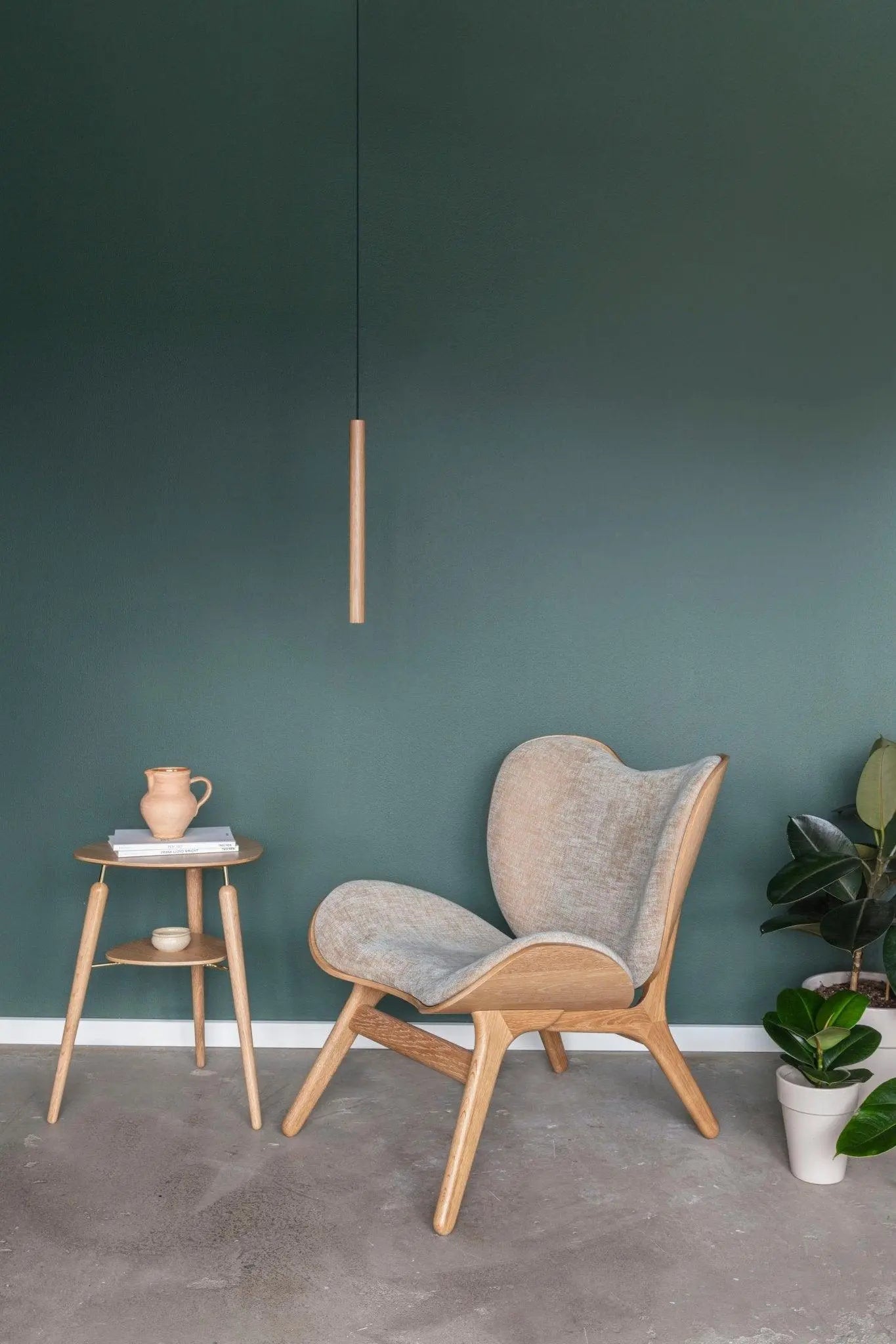 Lampa wisząca CHIMES TALL dąb – drewno dębowe