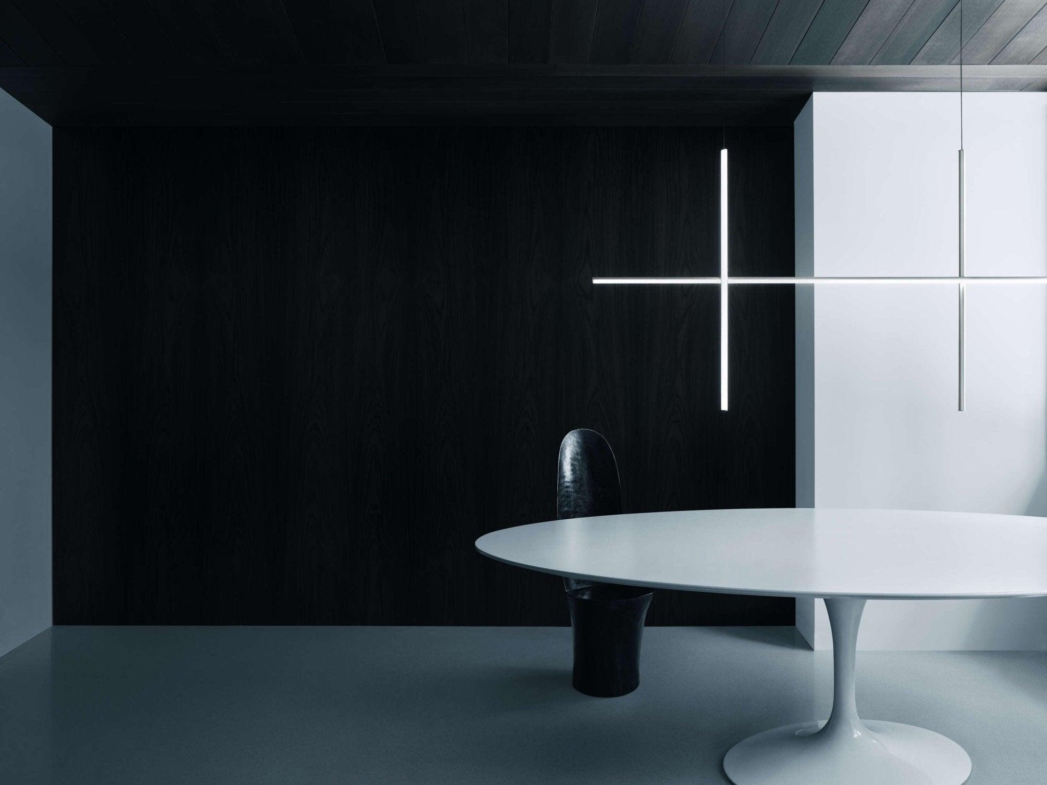 Lampa wisząca COORDINATES 2 srebrny – styl minimalistyczny