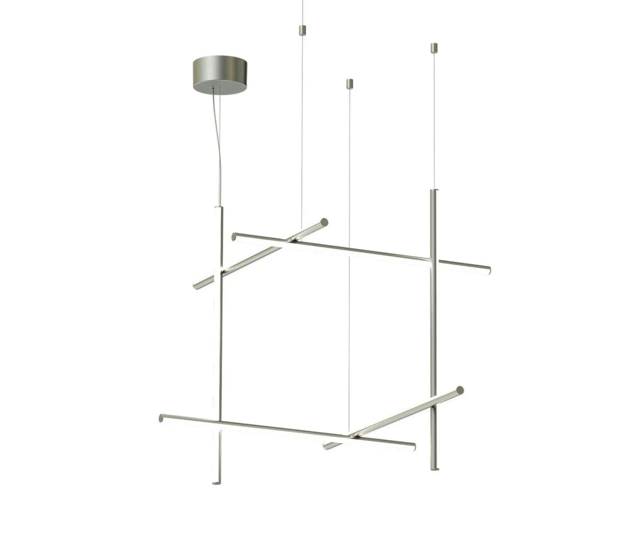 Lampa wisząca COORDINATES 3 srebrny – Flos