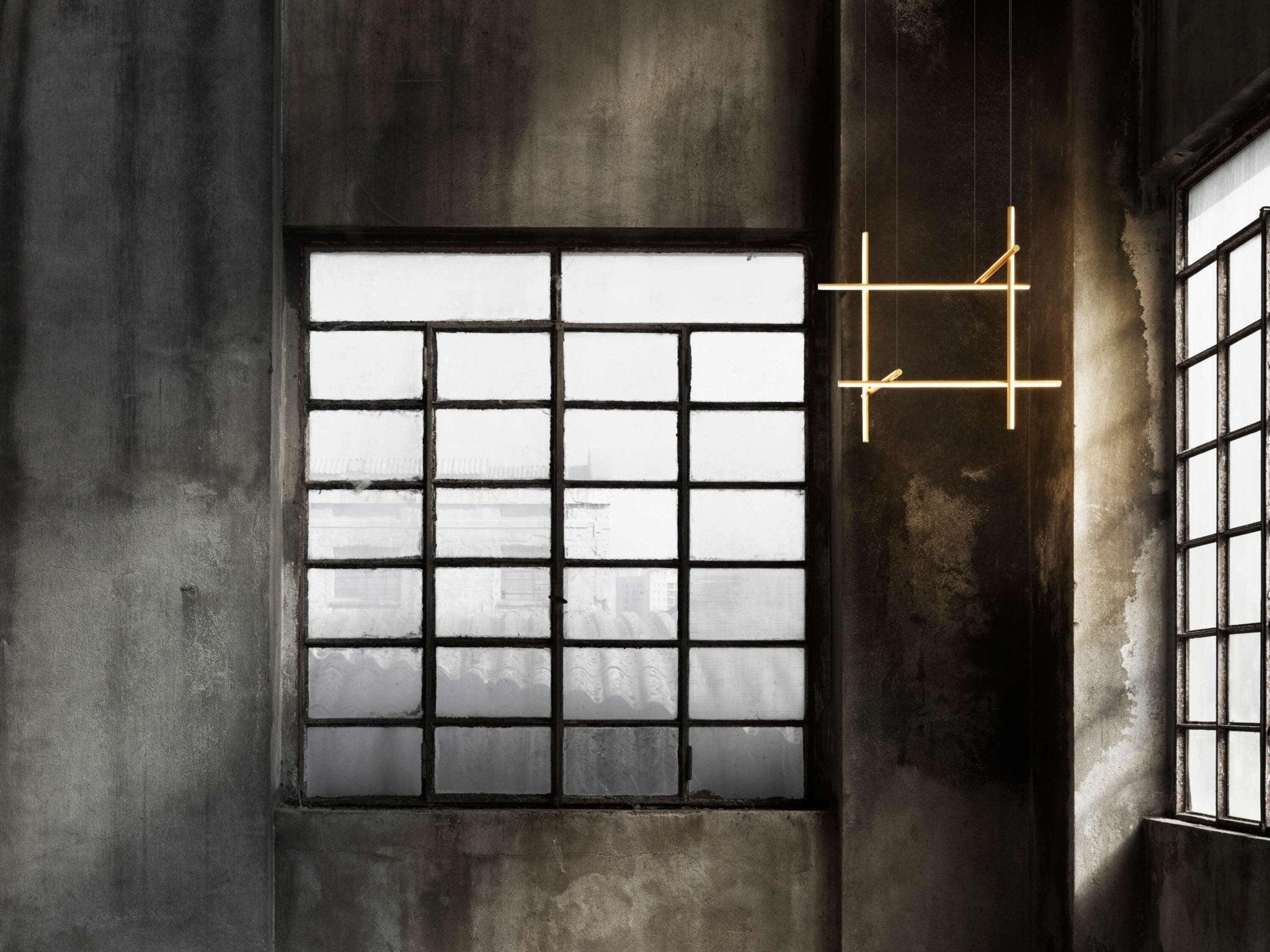 Lampa wisząca COORDINATES 3 szampański – styl minimalistyczny