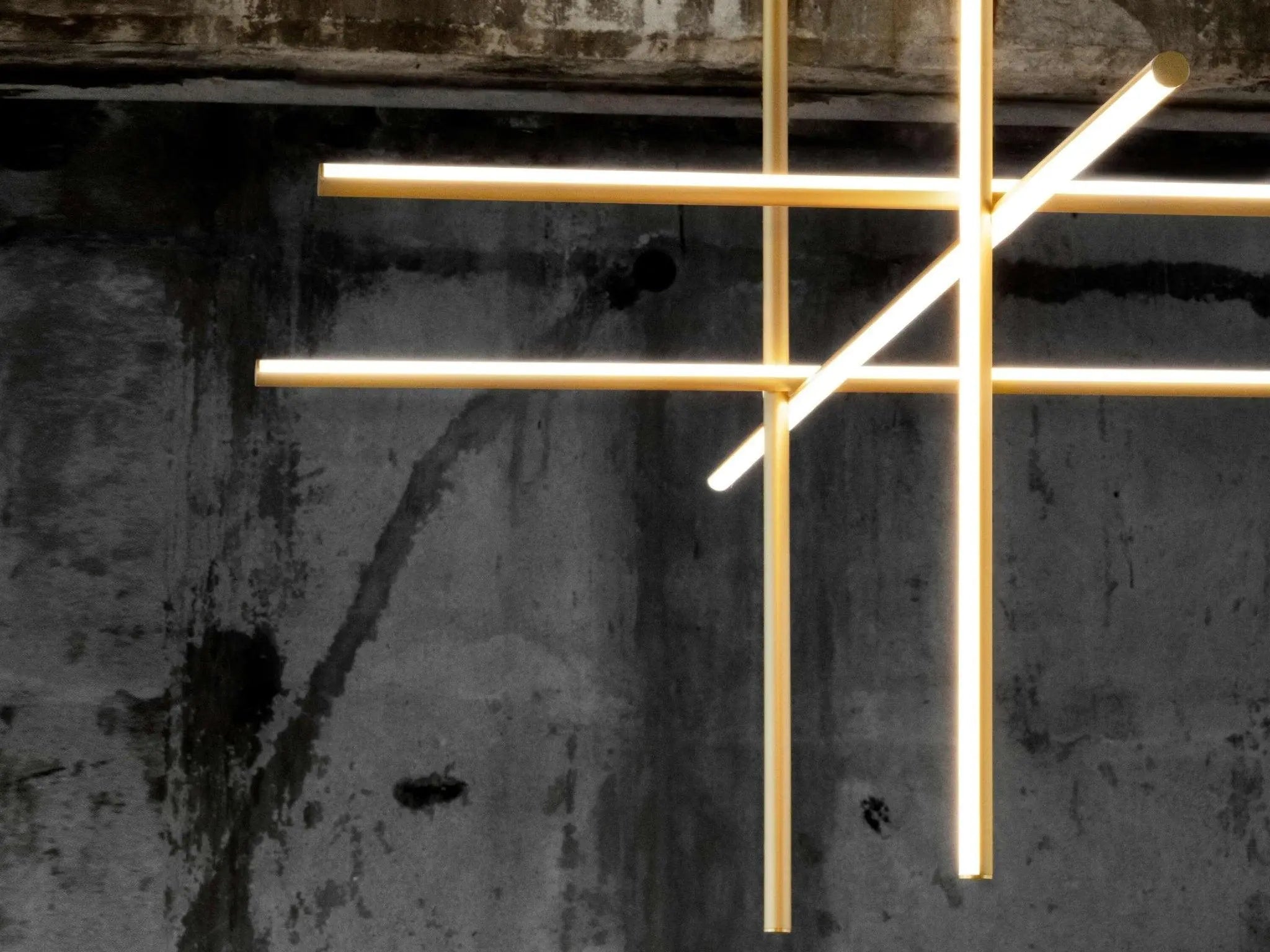 Lampa wisząca COORDINATES 4 szampański – styl minimalistyczny
