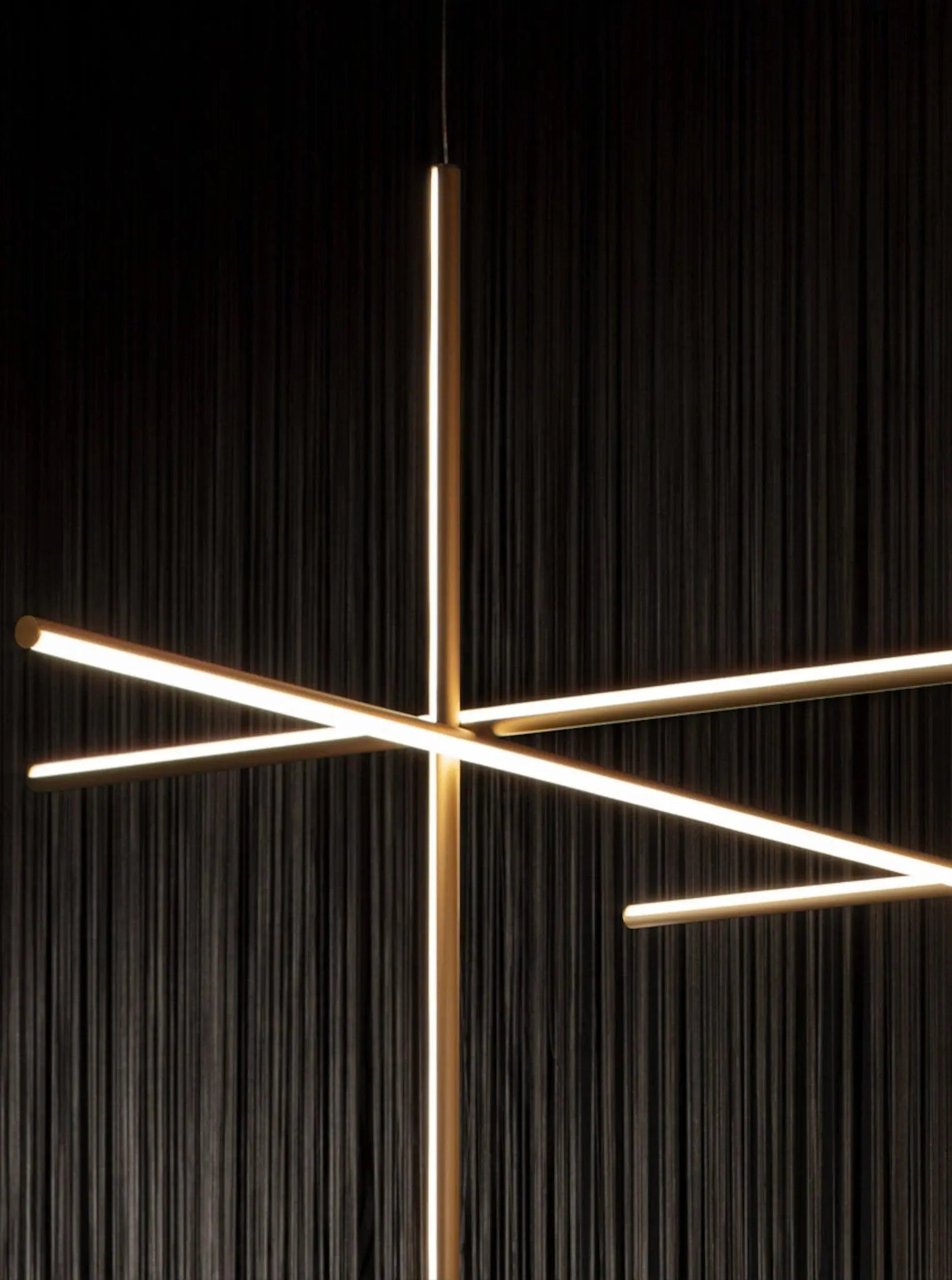 Lampa wisząca COORDINATES 4 szampański – styl minimalistyczny