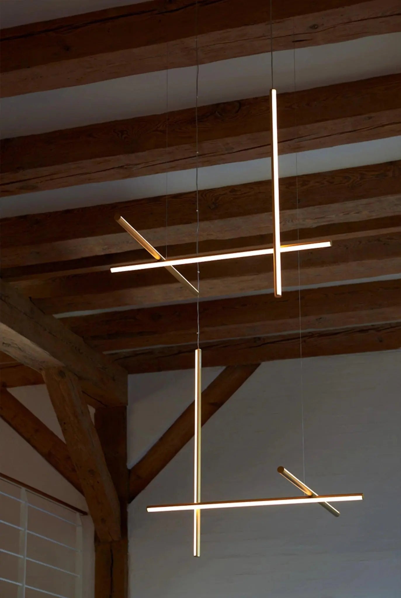 Lampa wisząca COORDINATES szampański – styl minimalistyczny