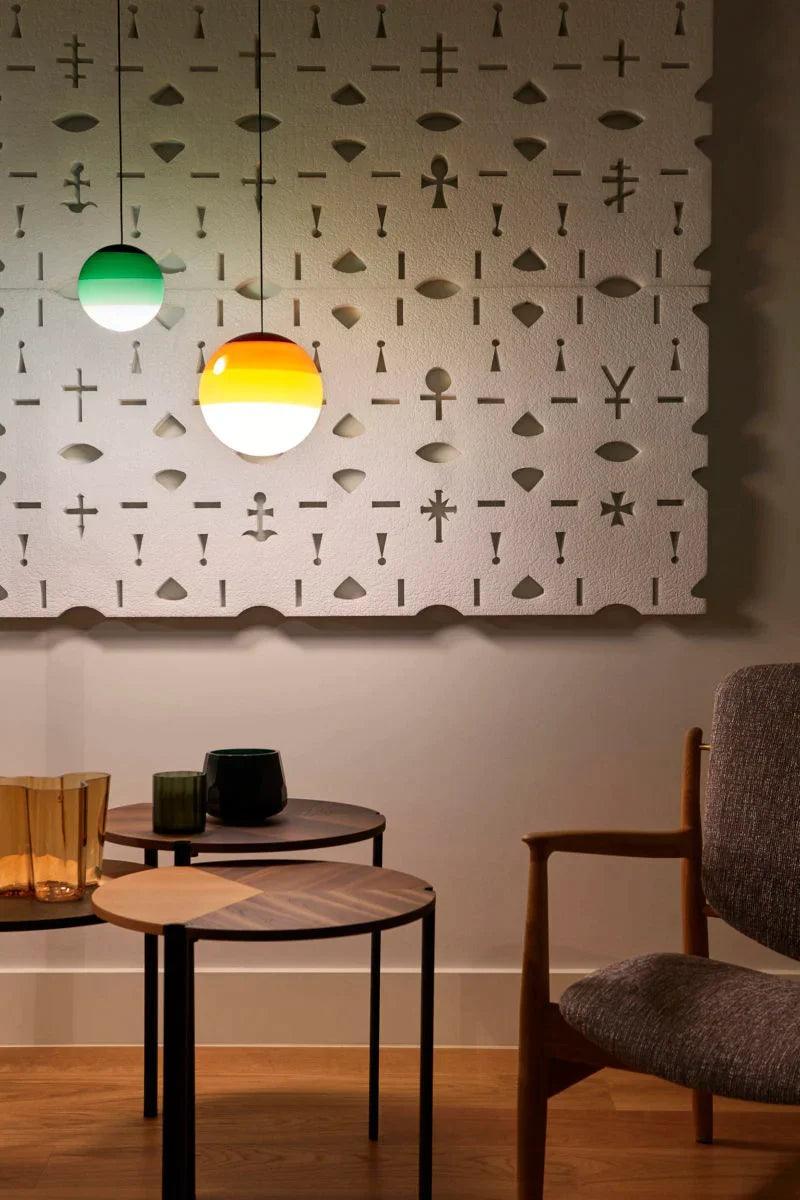 Lampa wisząca DIPPING zielony Marset Eye on Design