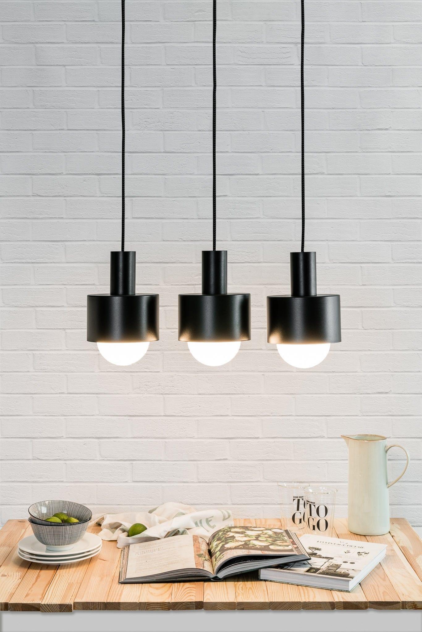 Lampa wisząca ENKEL TRE czarny Ummo Eye on Design