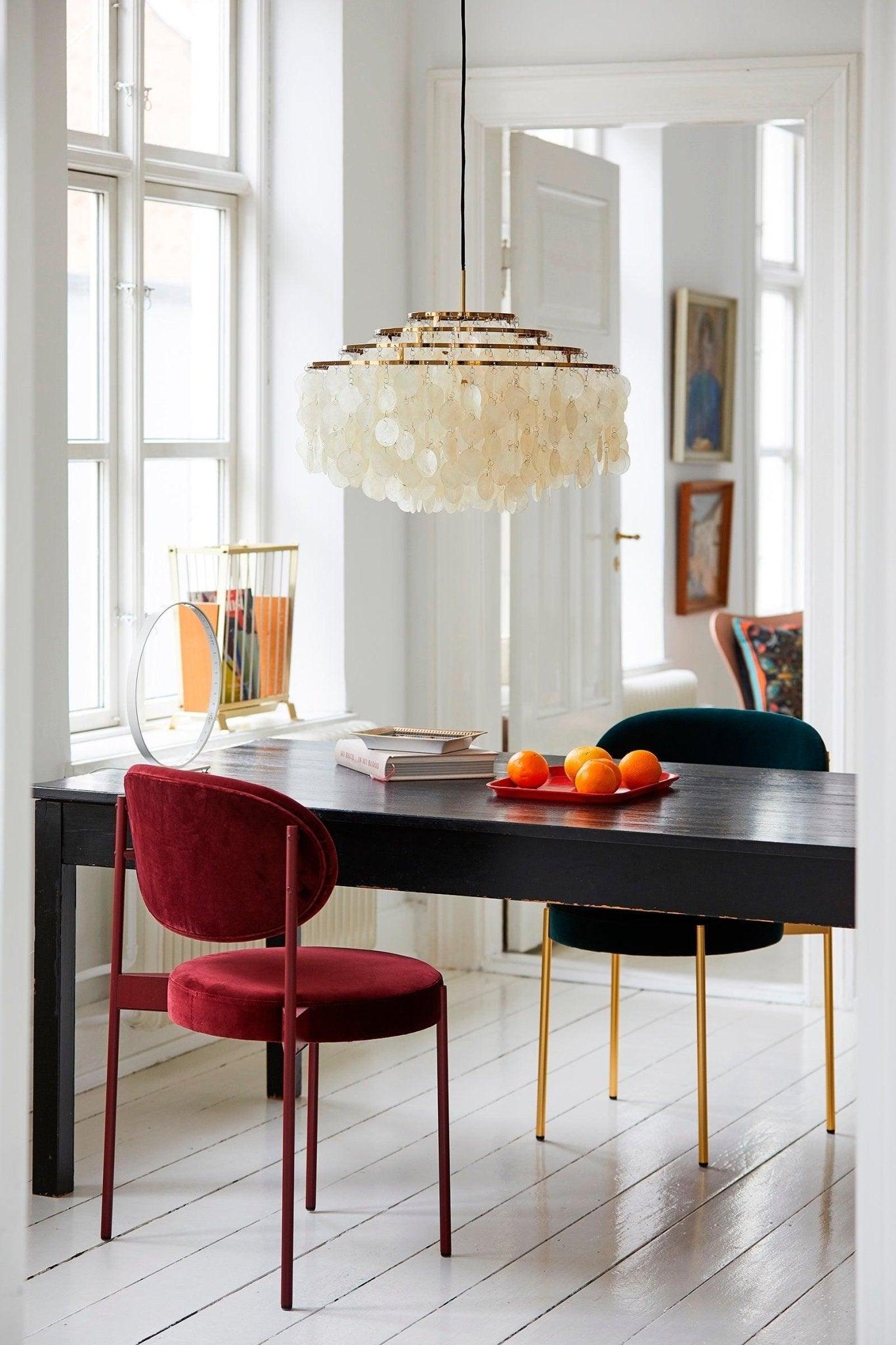 Lampa wisząca FUN 10DM z mosiężną ramą Verpan Eye on Design