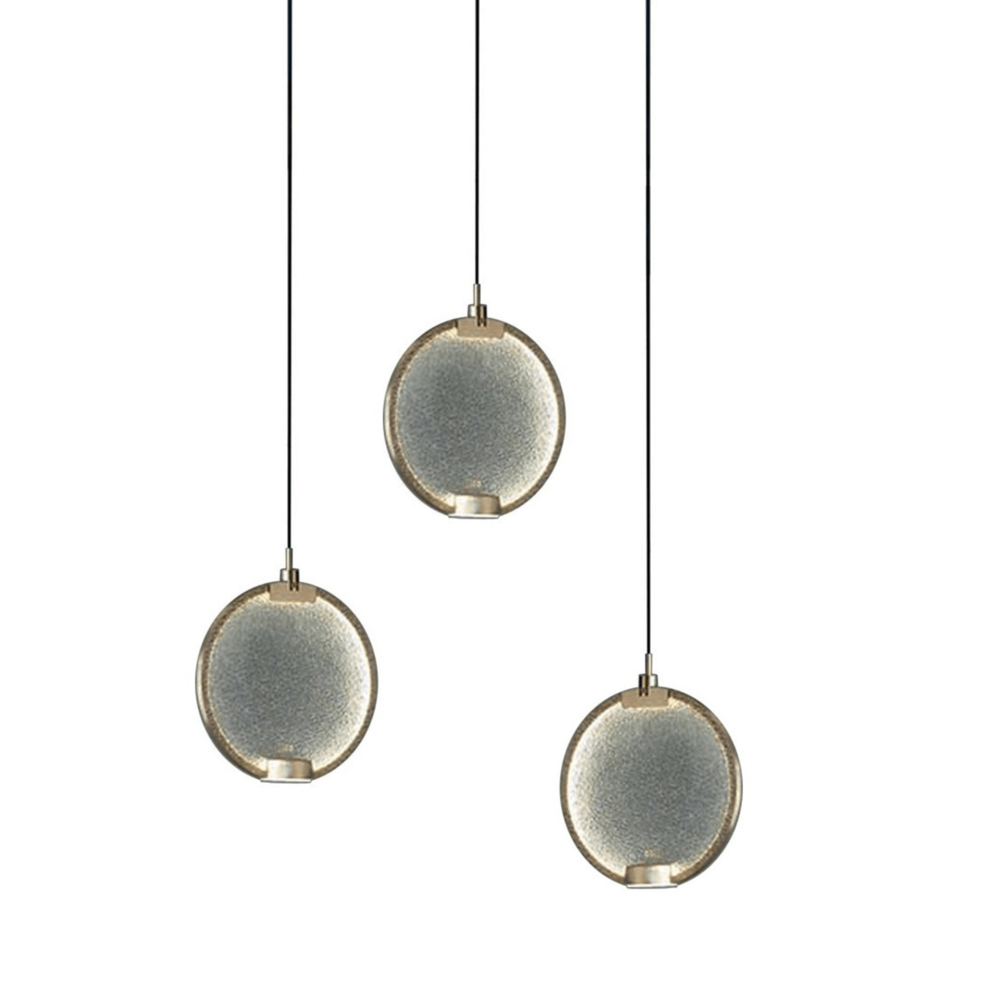 Lampa wisząca HORO S3 szczotkowany mosiądz Masiero Eye on Design