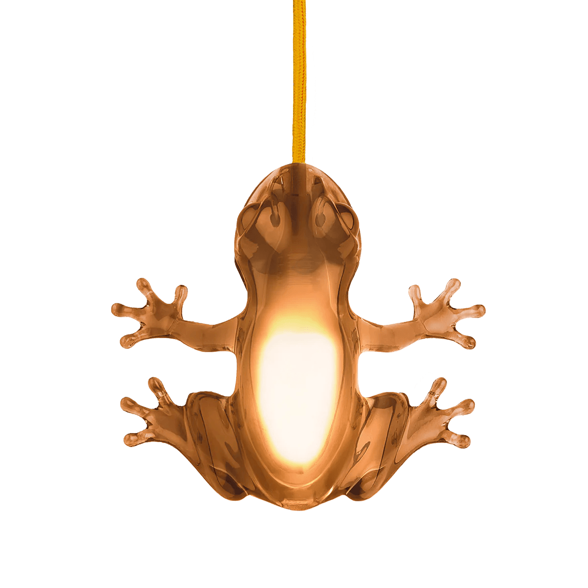 Lampa wisząca HUNGRY FROG bursztyn Qeeboo Eye on Design