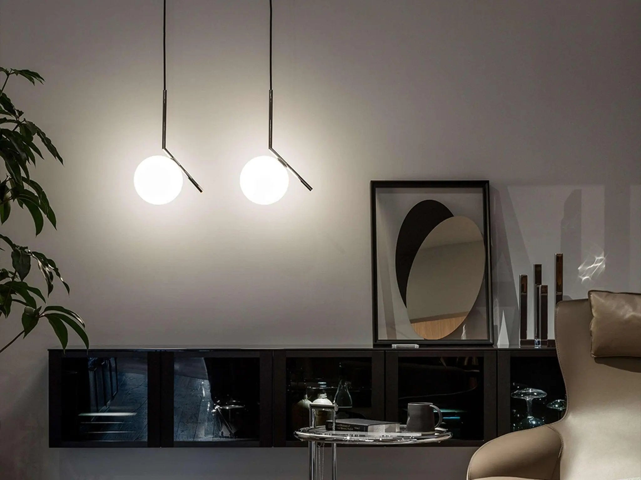 Lampa wisząca IC LIGHTS chromowany – mosiądz, Flos