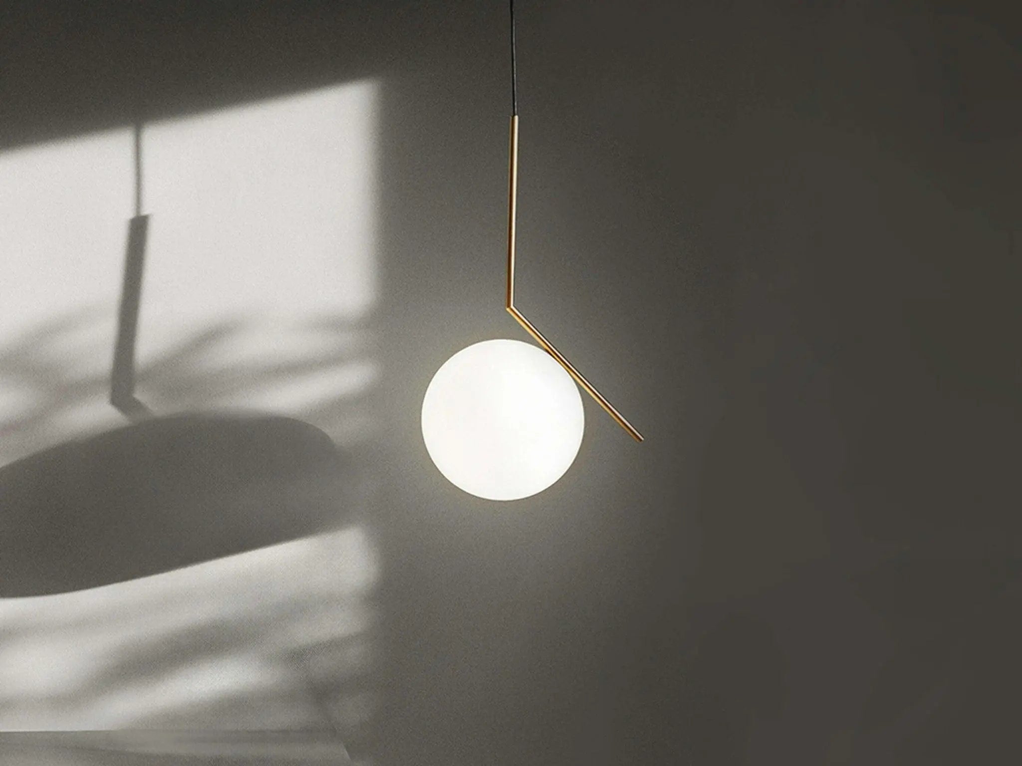 Lampa wisząca IC LIGHTS mosiężny – mosiądz i szkło