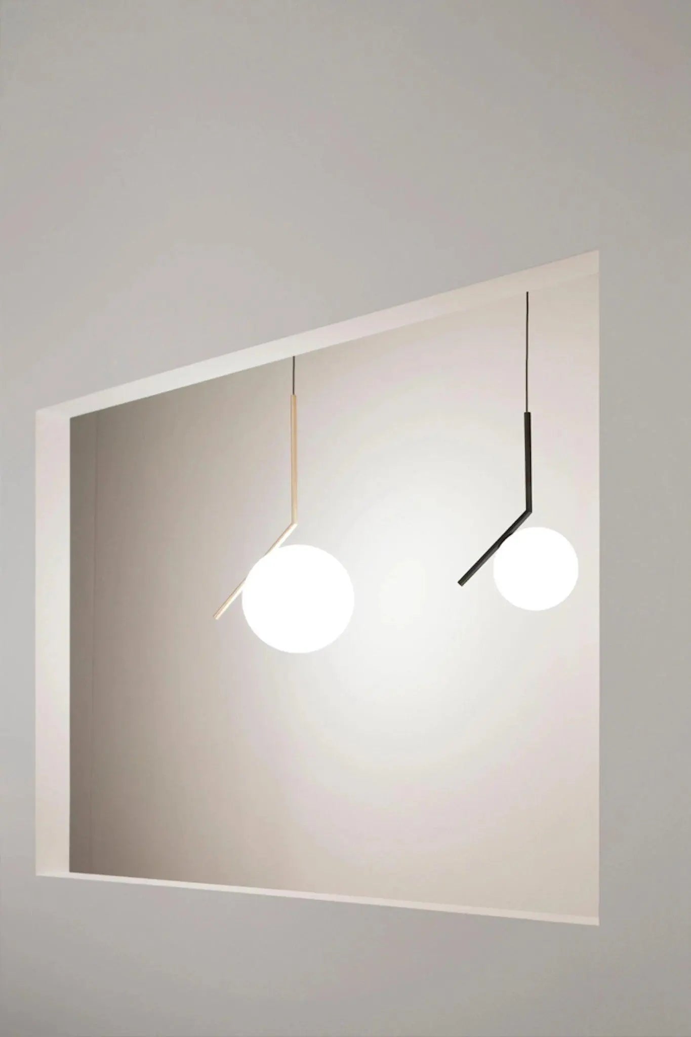 Lampa wisząca IC LIGHTS mosiężny – mosiądz i szkło