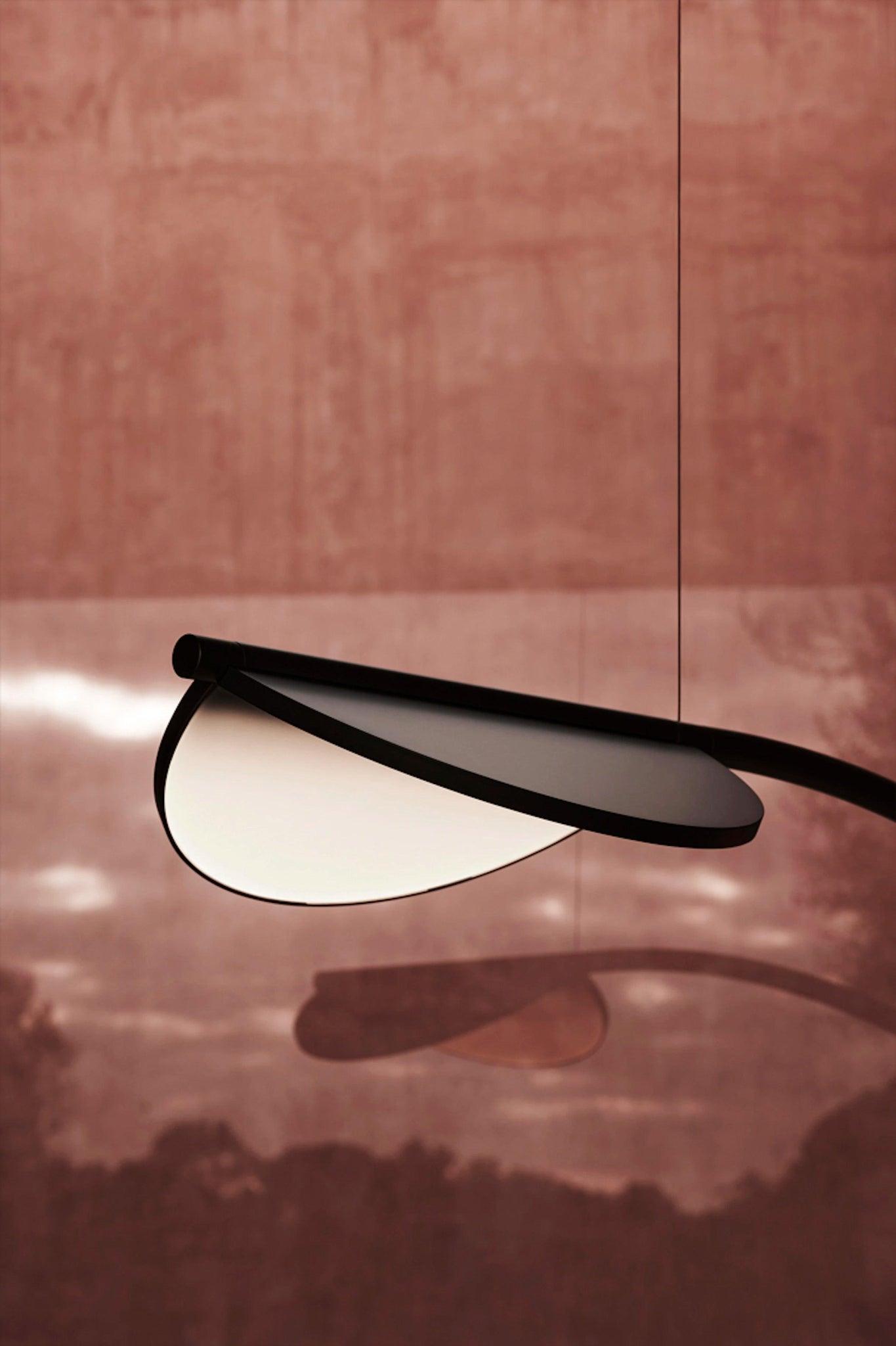 Lampa wisząca krótka ALMENDRA ORGANIC antracytowy Flos Eye on Design