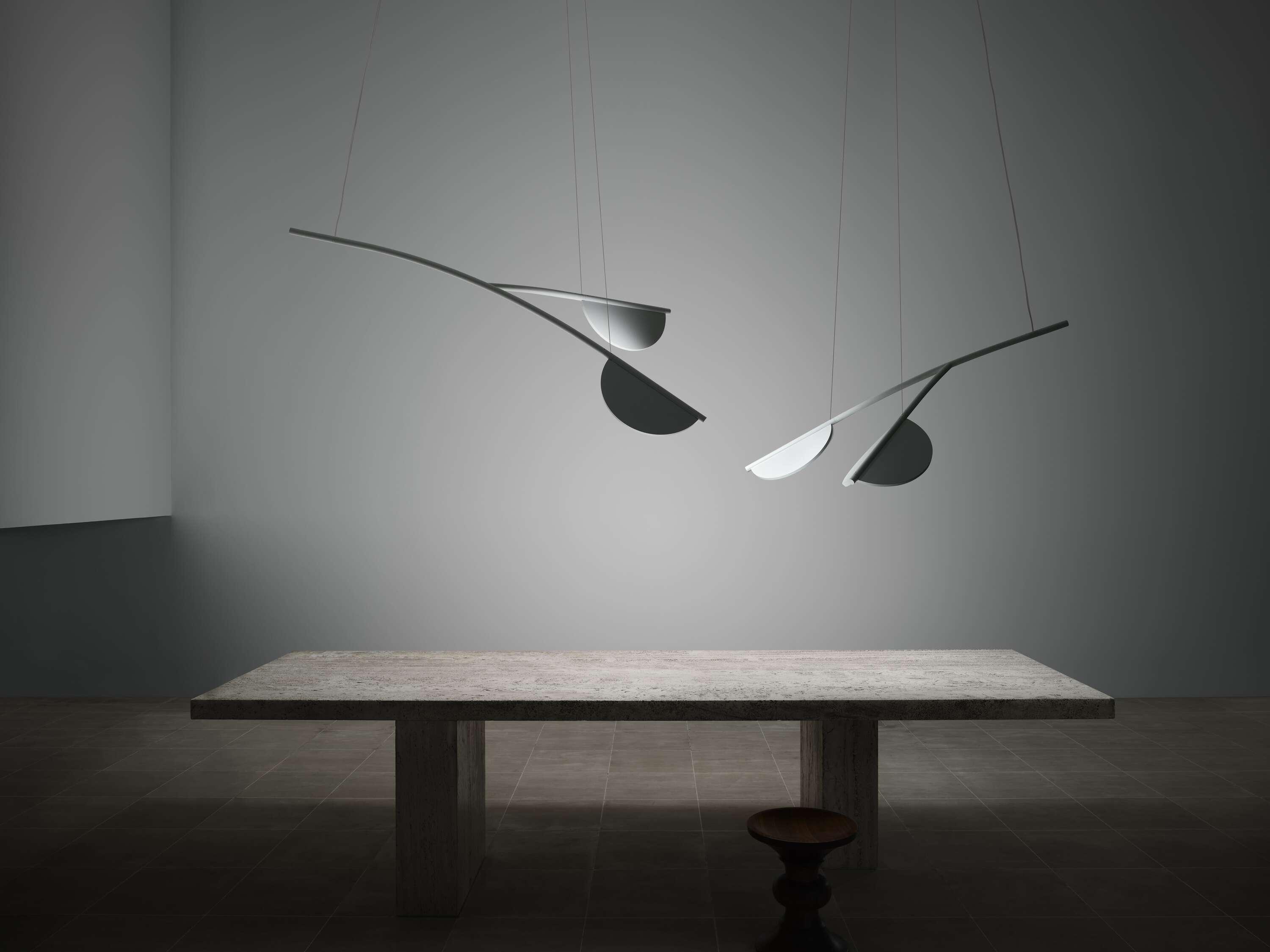 Lampa wisząca krótka ALMENDRA ORGANIC antracytowy Flos Eye on Design