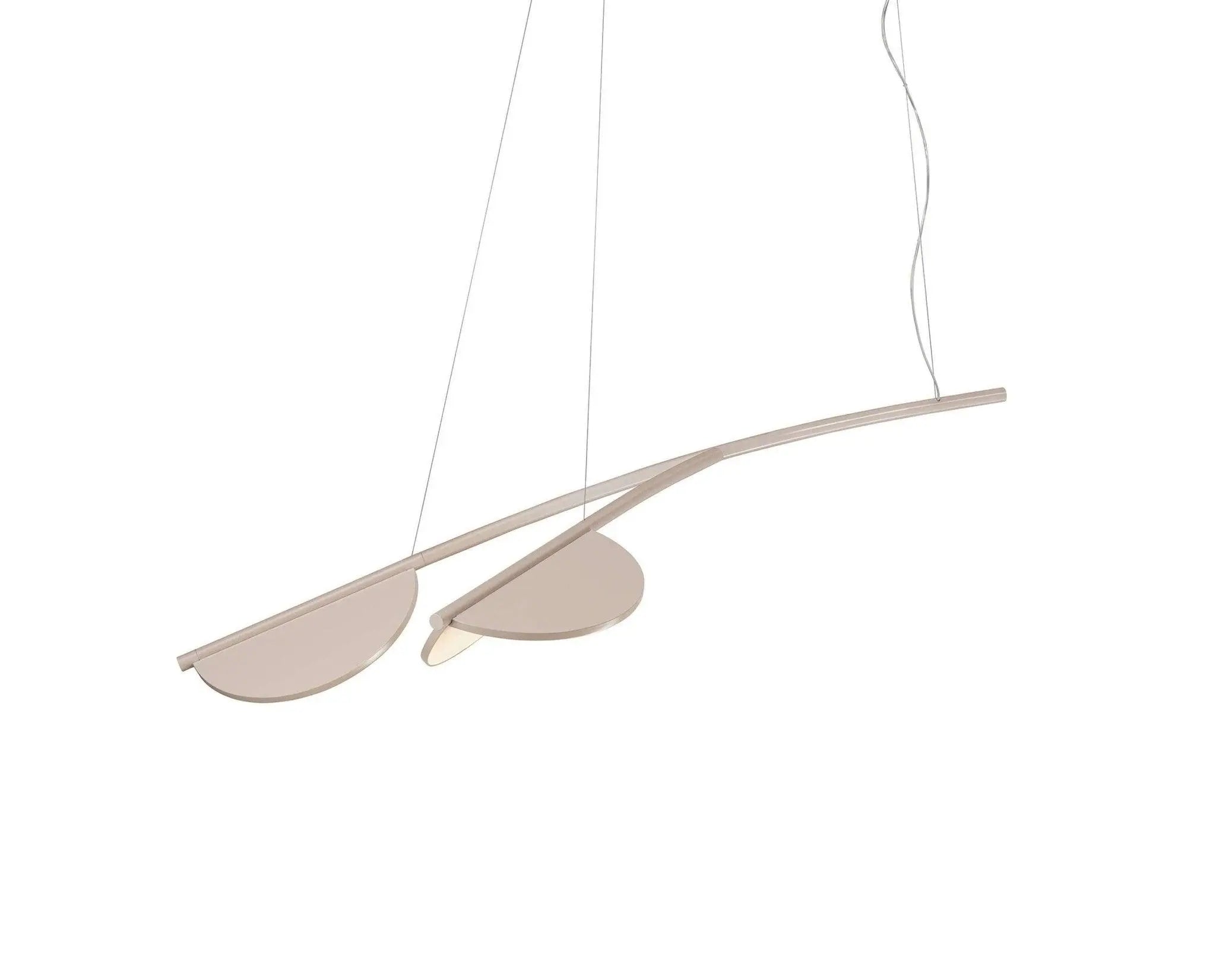 Lampa wisząca krótka ALMENDRA ORGANIC beżowy – Flos