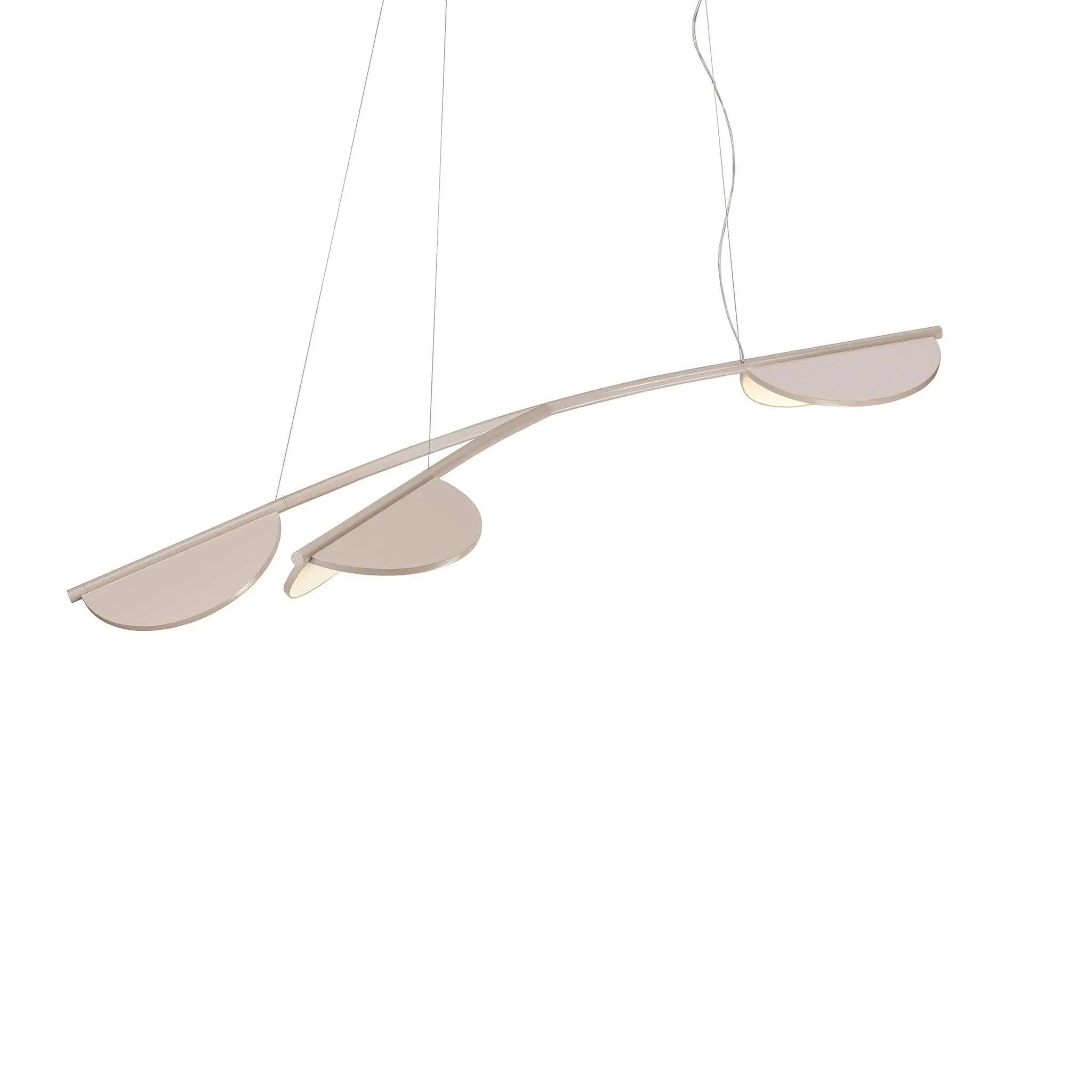 Lampa wisząca krótka ALMENDRA ORGANIC beżowy – Flos