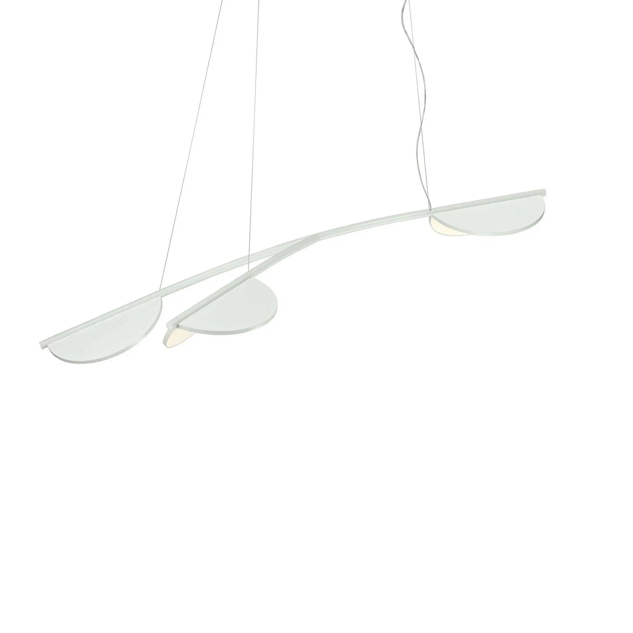Lampa wisząca krótka ALMENDRA ORGANIC biały – Flos