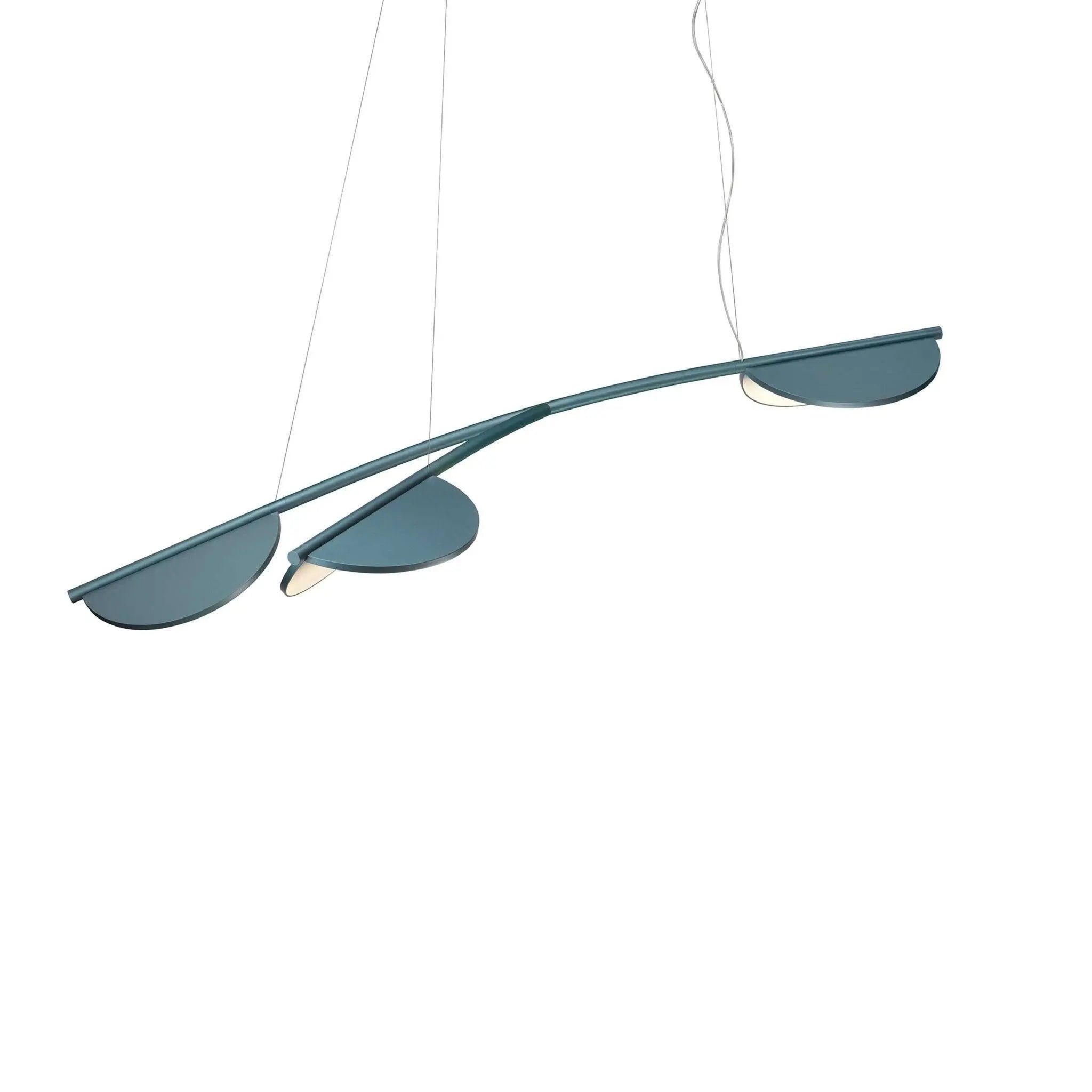 Lampa wisząca krótka ALMENDRA ORGANIC niebieski – Flos