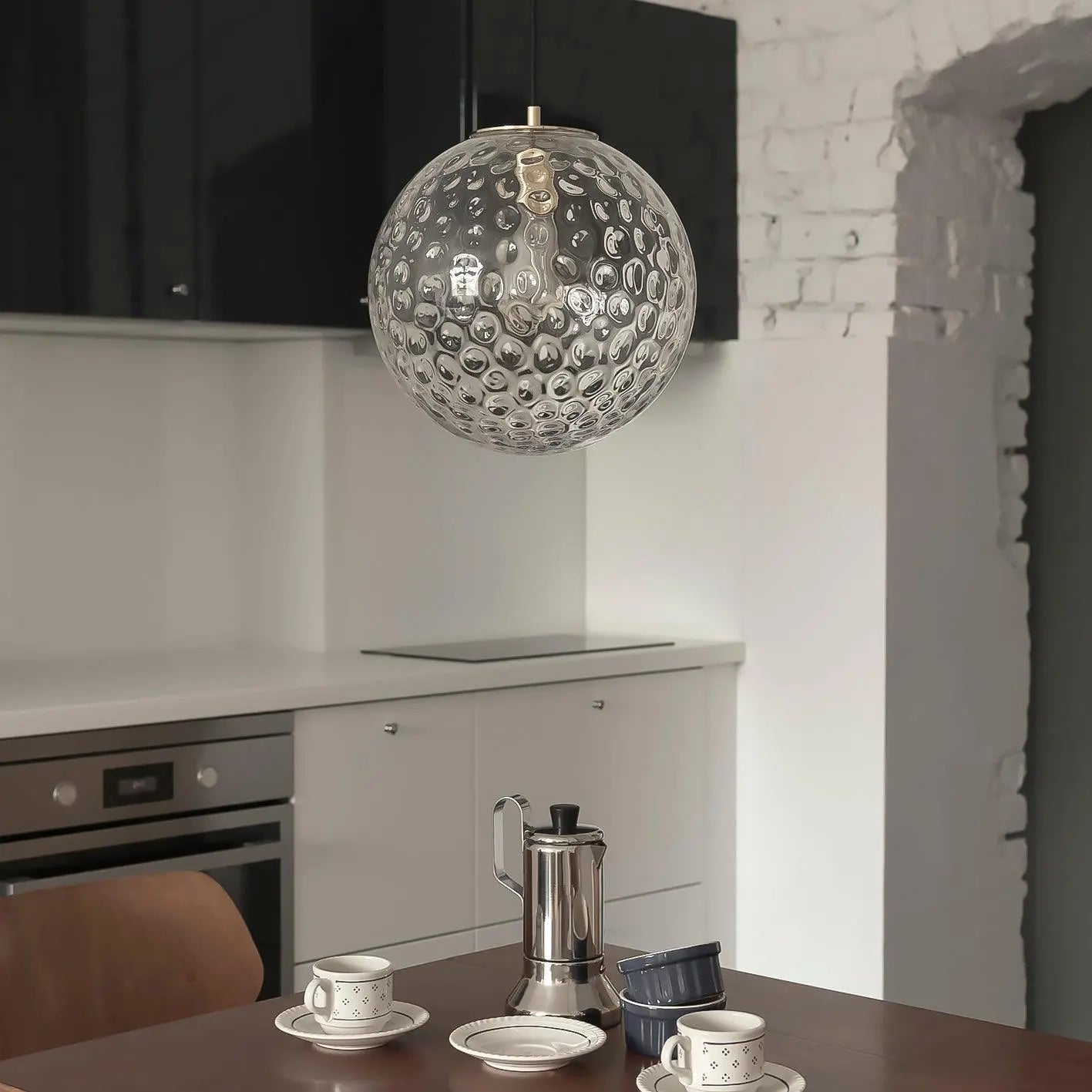 Lampa wisząca KULA REFLEKSYJNA nikiel, marka Embassy Interiors