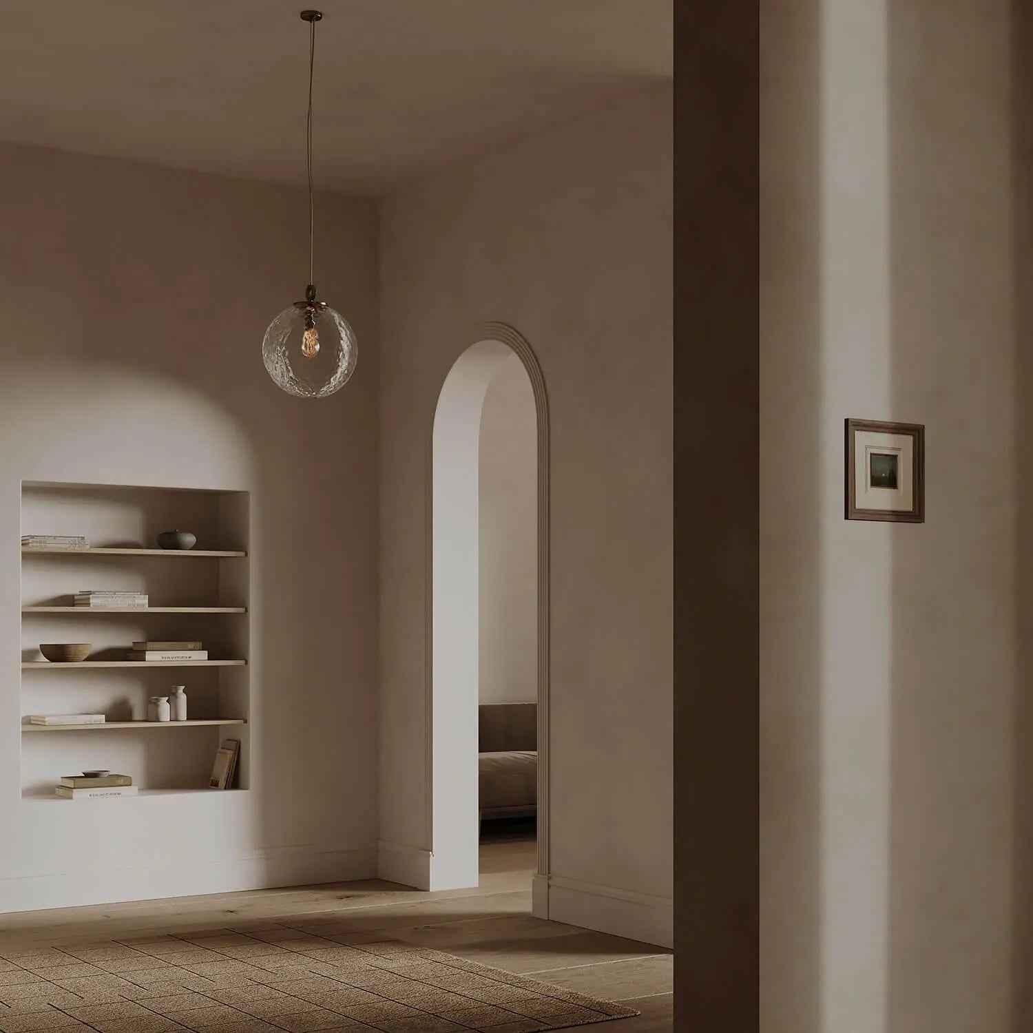 Lampa wisząca KULA REFLEKSYJNA nikiel, marka Embassy Interiors