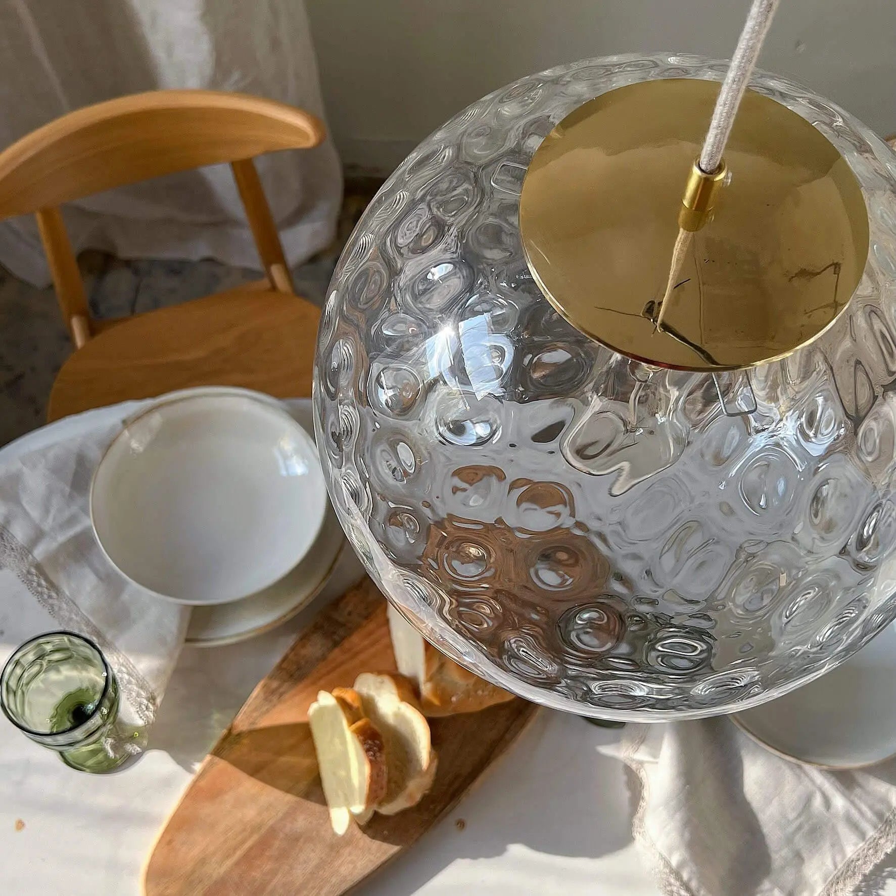Lampa wisząca KULA REFLEKSYJNA nikiel – szkło, Embassy Interiors