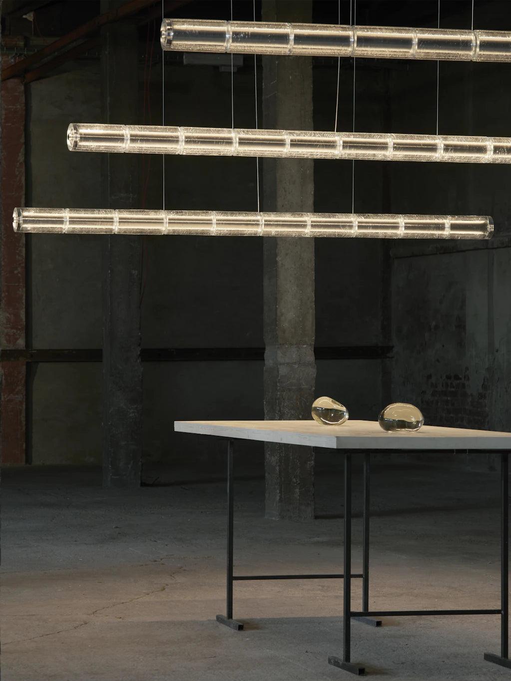 Lampa wisząca LUCE ORIZZONTALE szkło z oświetleniem LED