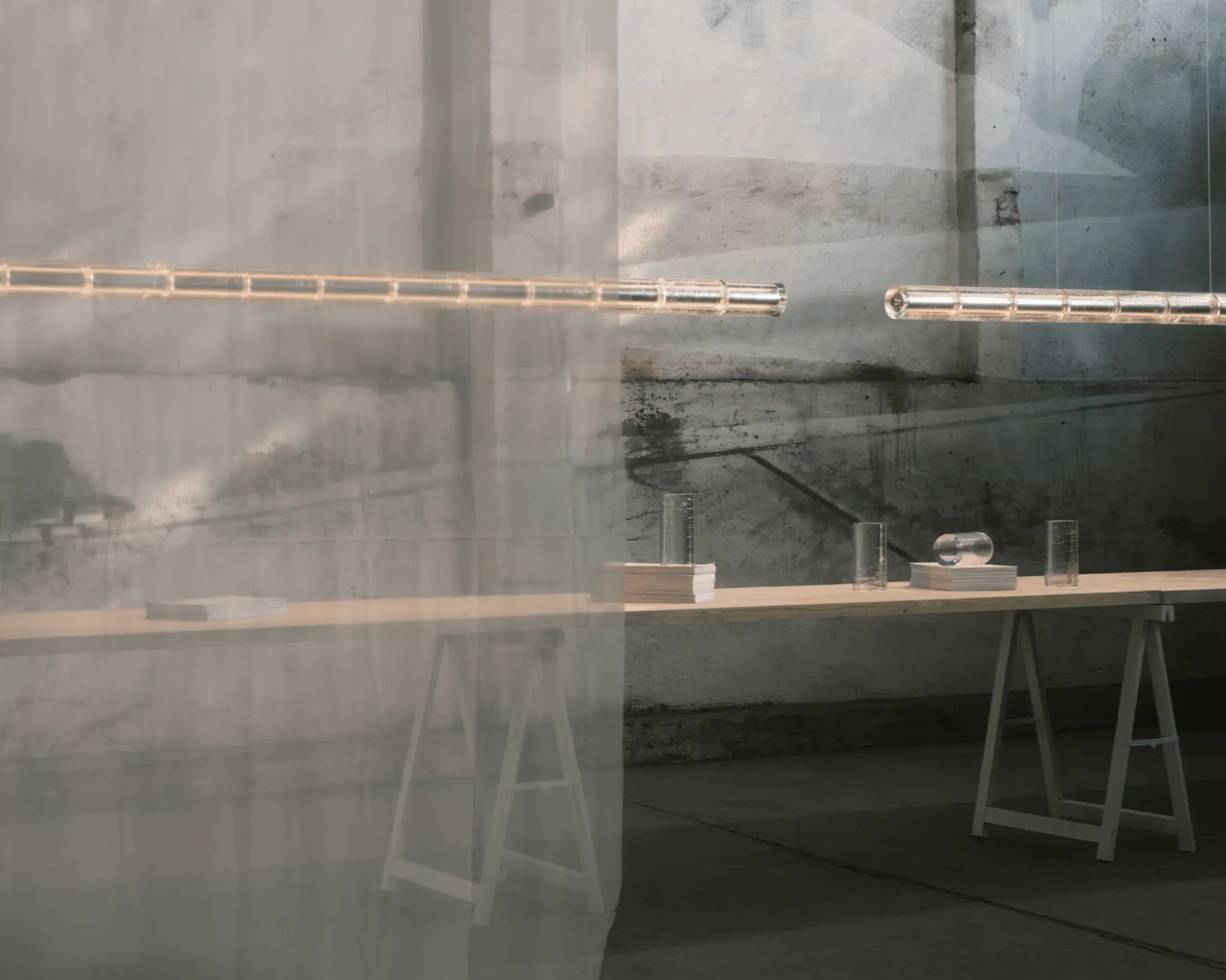 Lampa wisząca LUCE ORIZZONTALE szkło, marka Flos