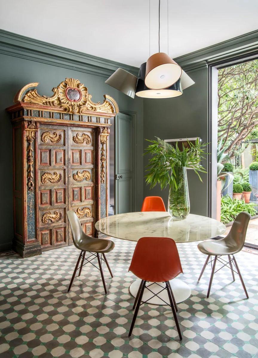 Lampa wisząca okrągła TAM TAM czarny z czarnymi kloszami Marset Eye on Design