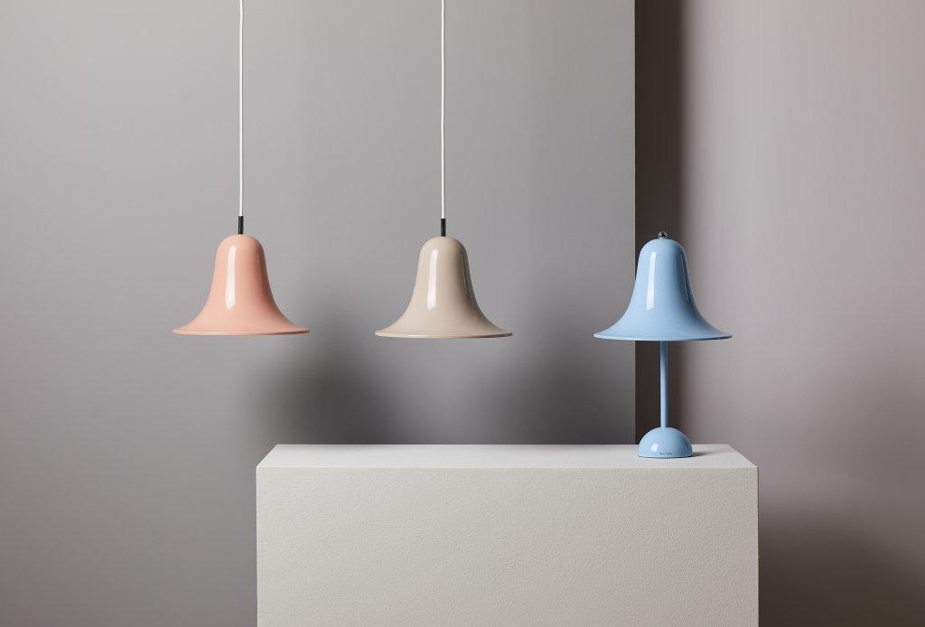 Lampa wisząca PANTOP zakurzony błękit Verpan Eye on Design