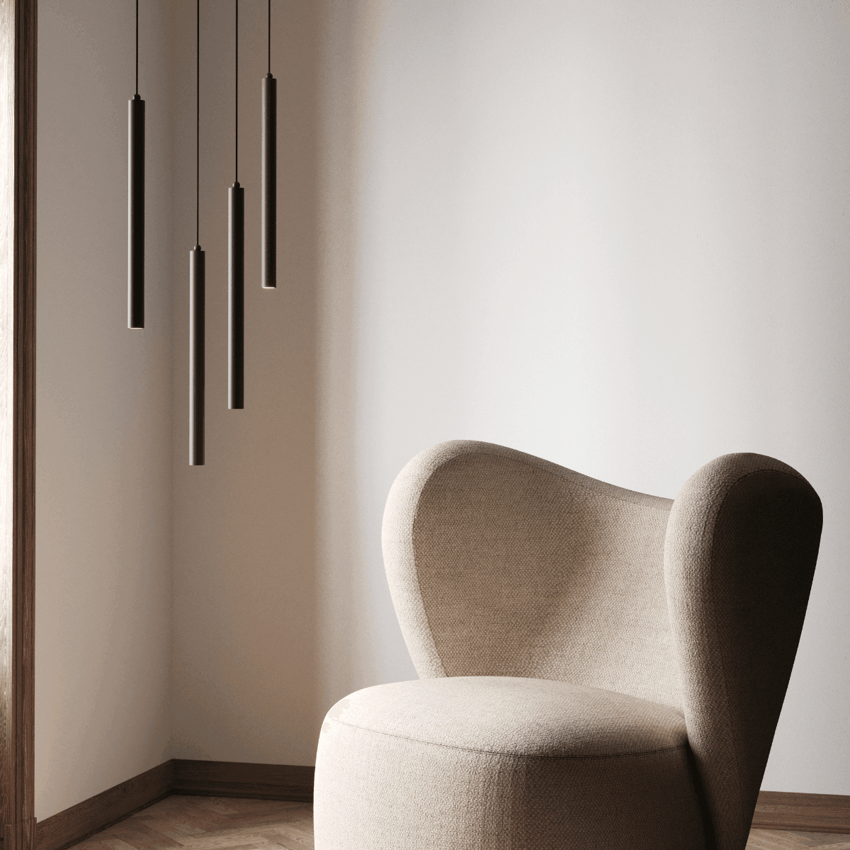 Lampa wisząca PIPE biały NORR11 Eye on Design