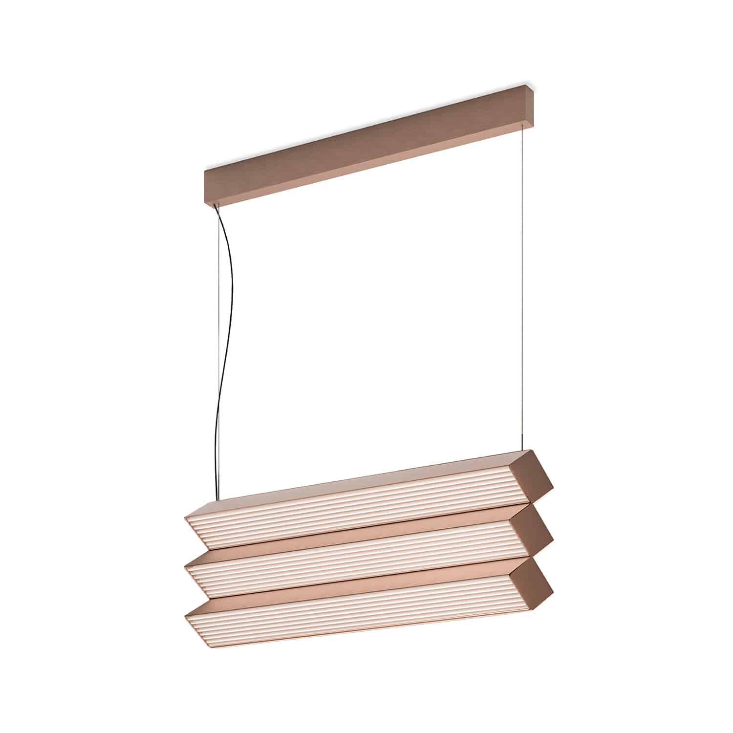 Lampa wisząca STICK TRIO satynowa miedź Contardi Eye on Design