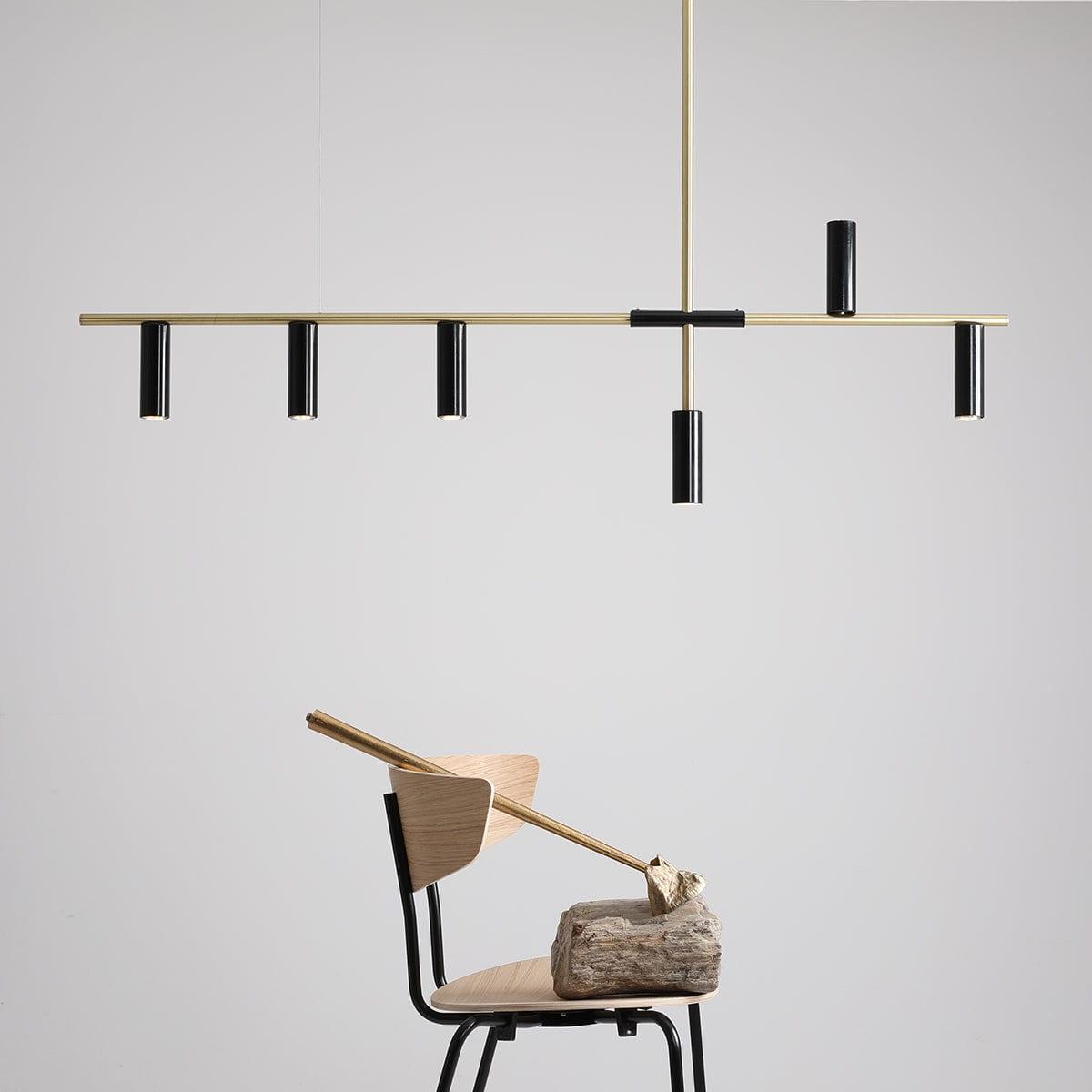 Lampa wisząca TREVO czarny z mosiężnym wykończeniem Artera Eye on Design
