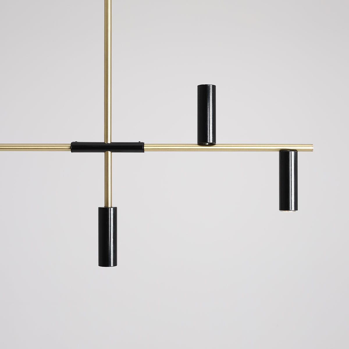 Lampa wisząca TREVO czarny z mosiężnym wykończeniem Artera Eye on Design