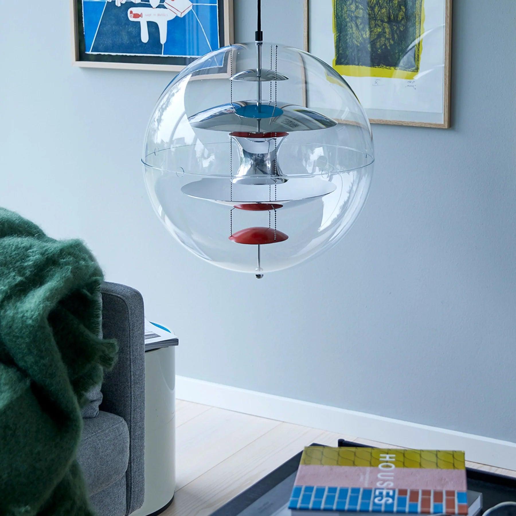 Lampa wisząca VP GLOBE srebrny Verpan Eye on Design