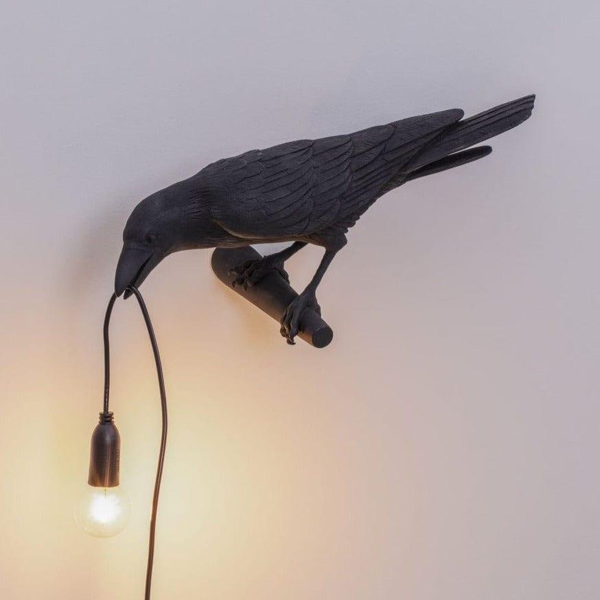 Lampa zewnętrzna BIRD LOOKING LEFT czarny Seletti Eye on Design