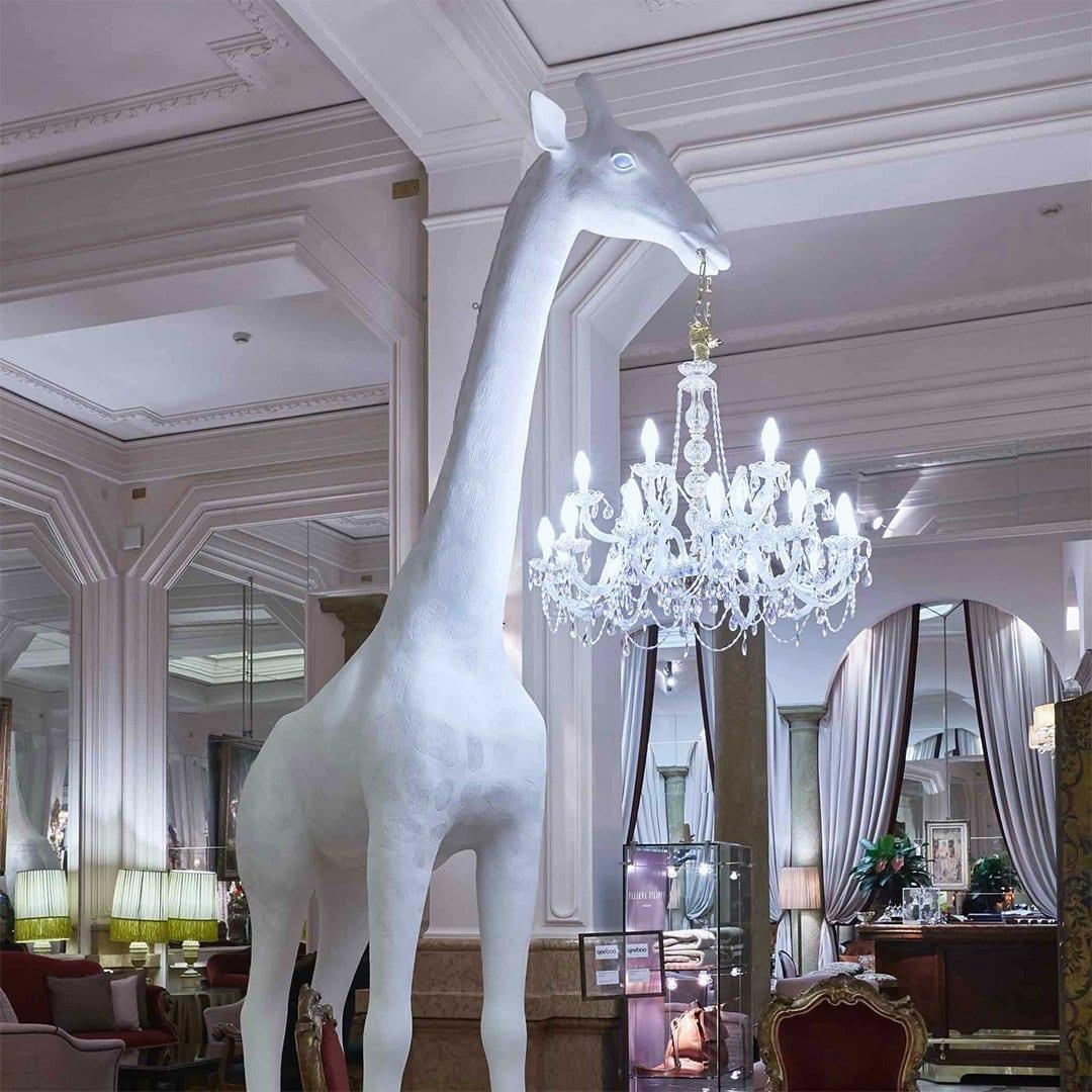Lampa zewnętrzna GIRAFFE IN LOVE XL biała Qeeboo Eye on Design