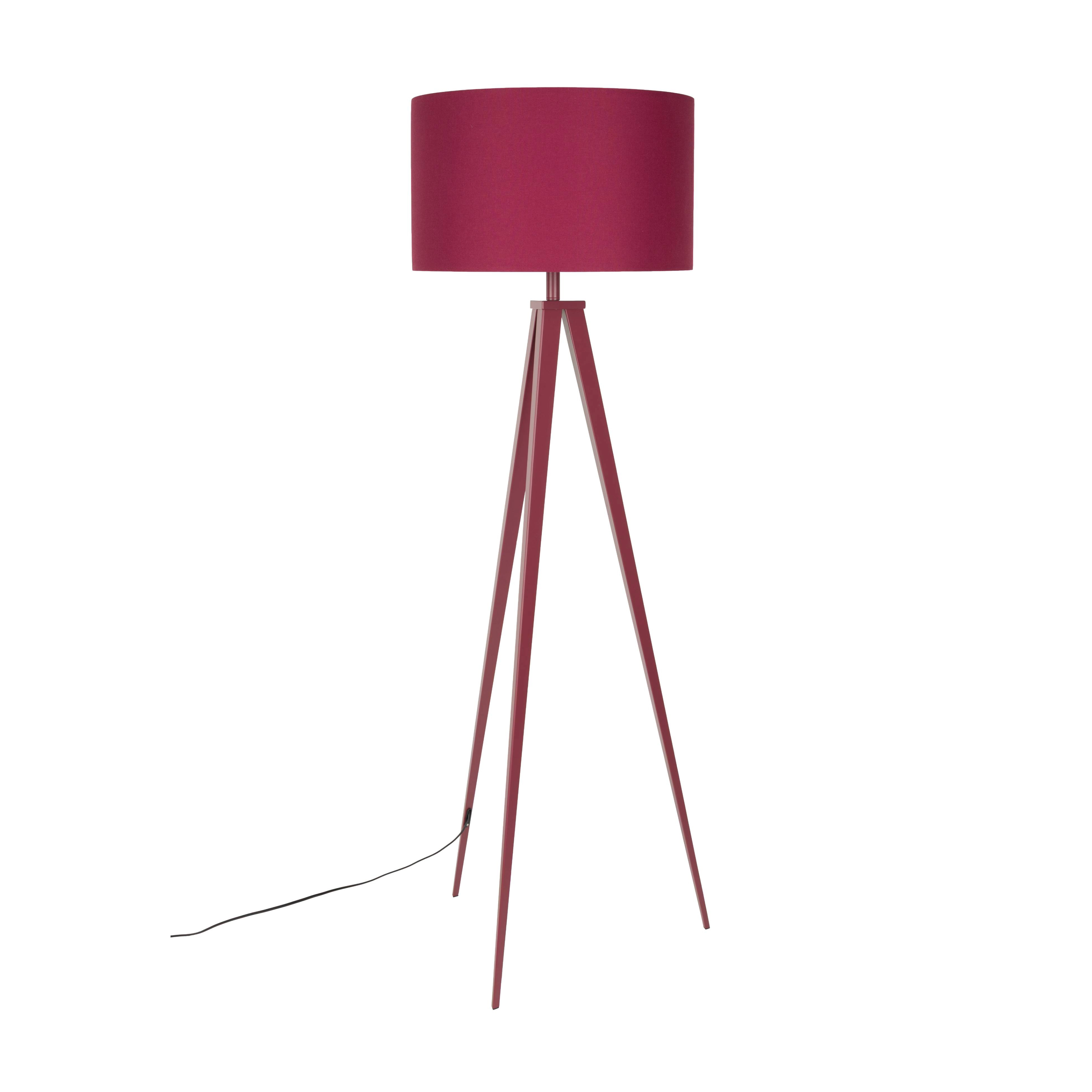 Stojací lampa TRIPOD červený trojnožka