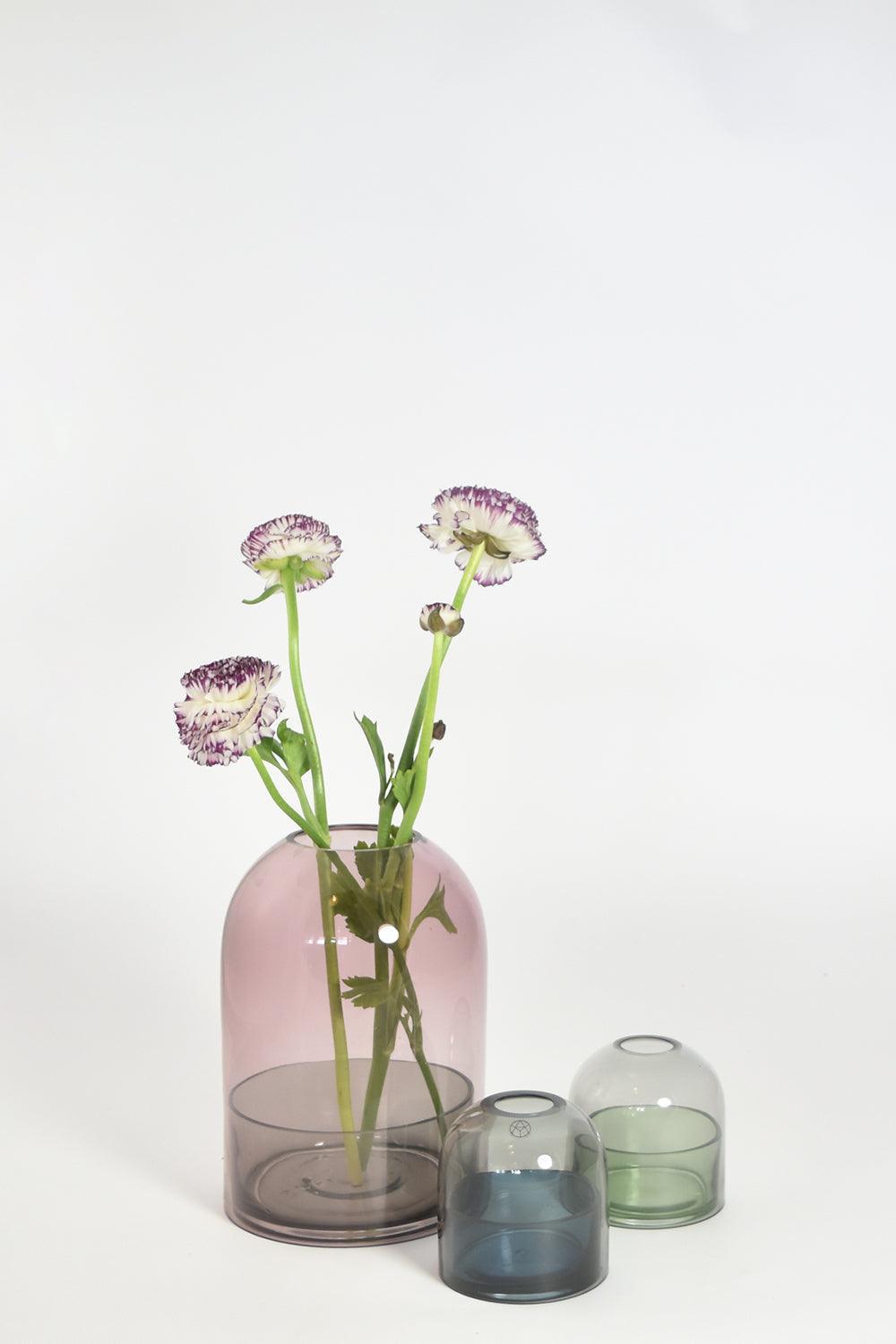 Lampion na tealight TOTA różowe szkło AYTM Eye on Design