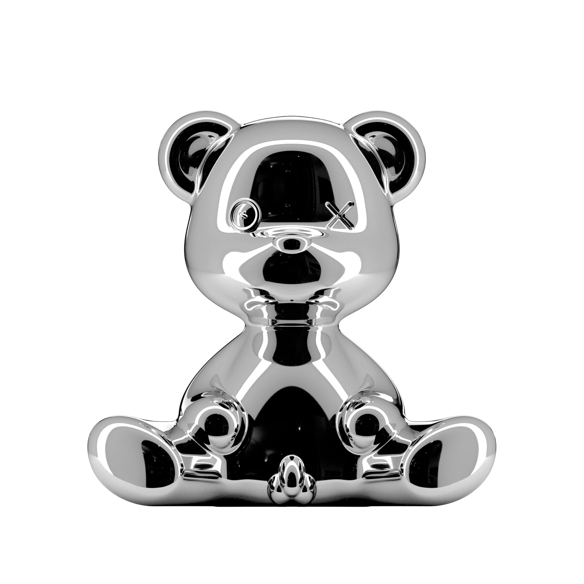 Lampka TEDDY BOY srebrny Qeeboo Eye on Design
