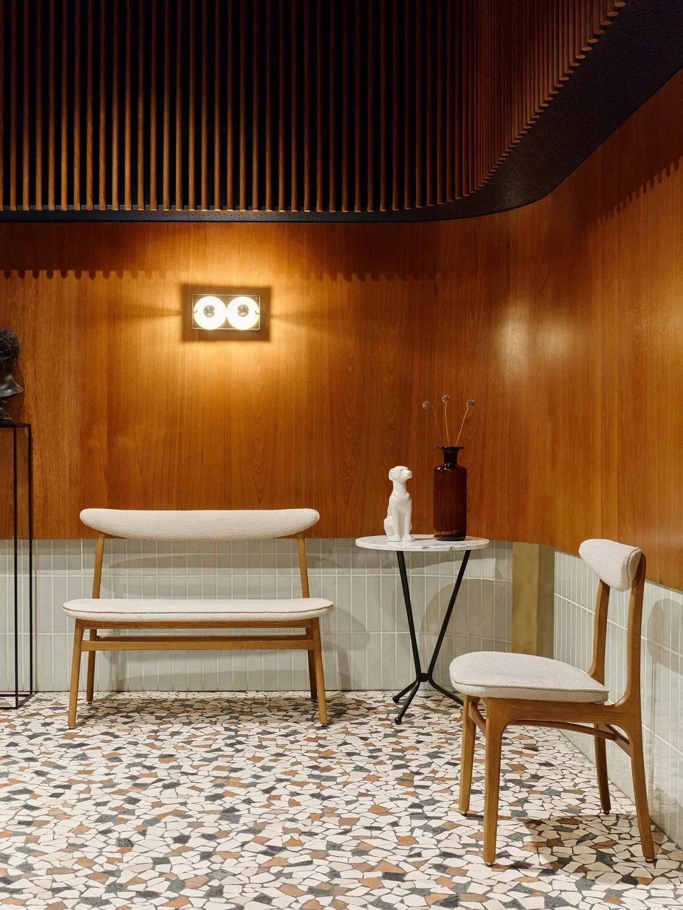 Ławka 200-190 niebieski w tkaninie Boucle Denim 366 concept Eye on Design