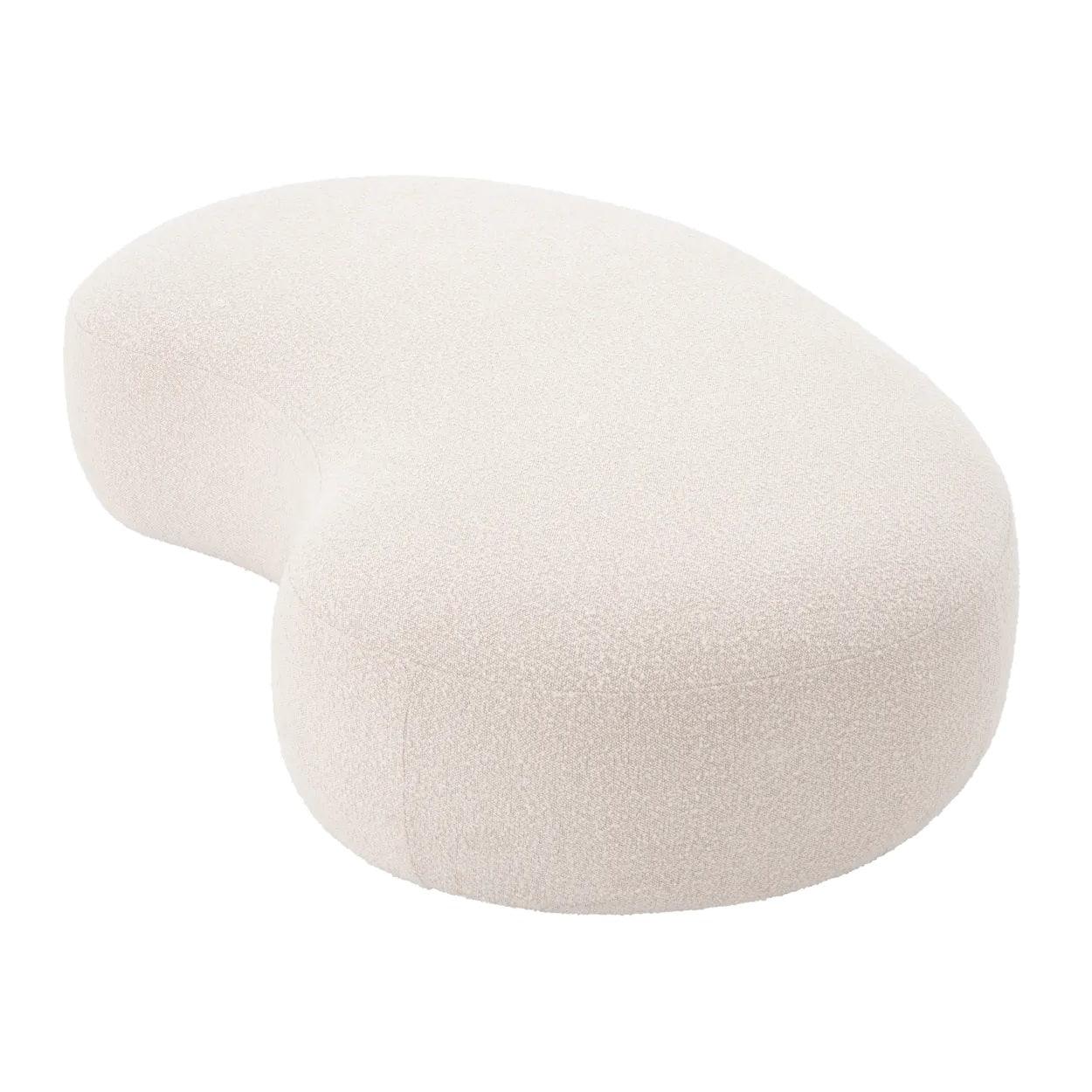 Ławka w tkaninie boucle BJÖRN kremowy Eichholtz Eye on Design