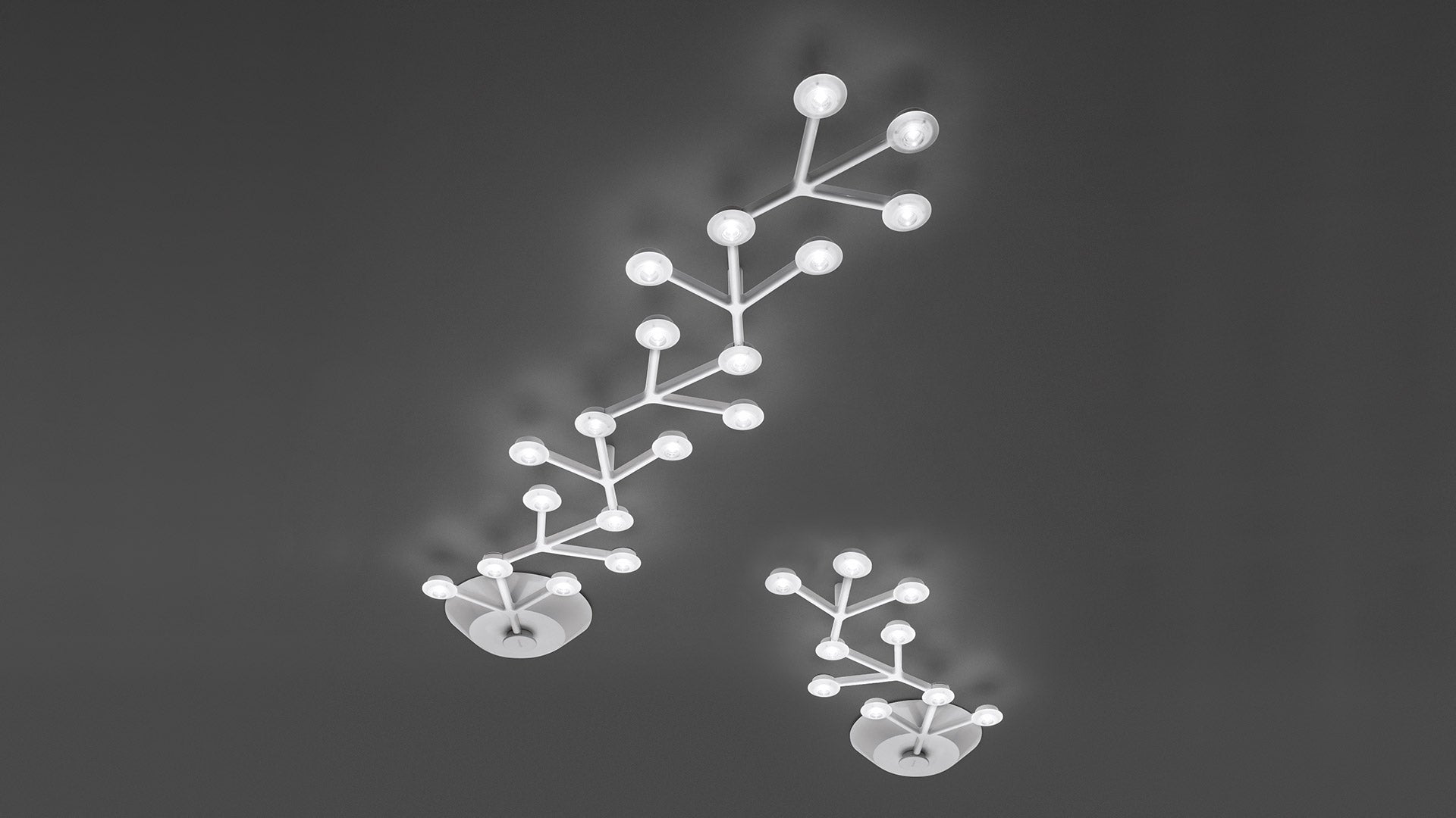 LED ceiling lamp NET LINE white