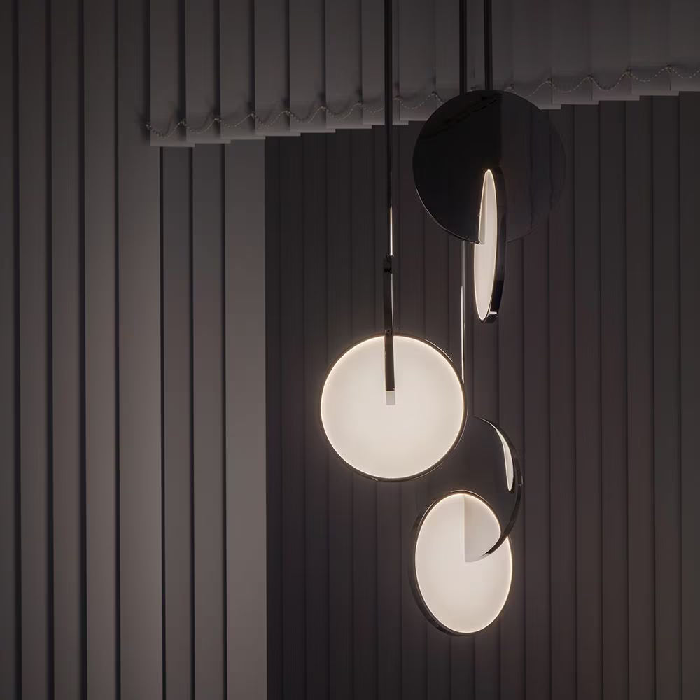 Lampa visící 3-bodová ECLIPSE v chromovém provedení