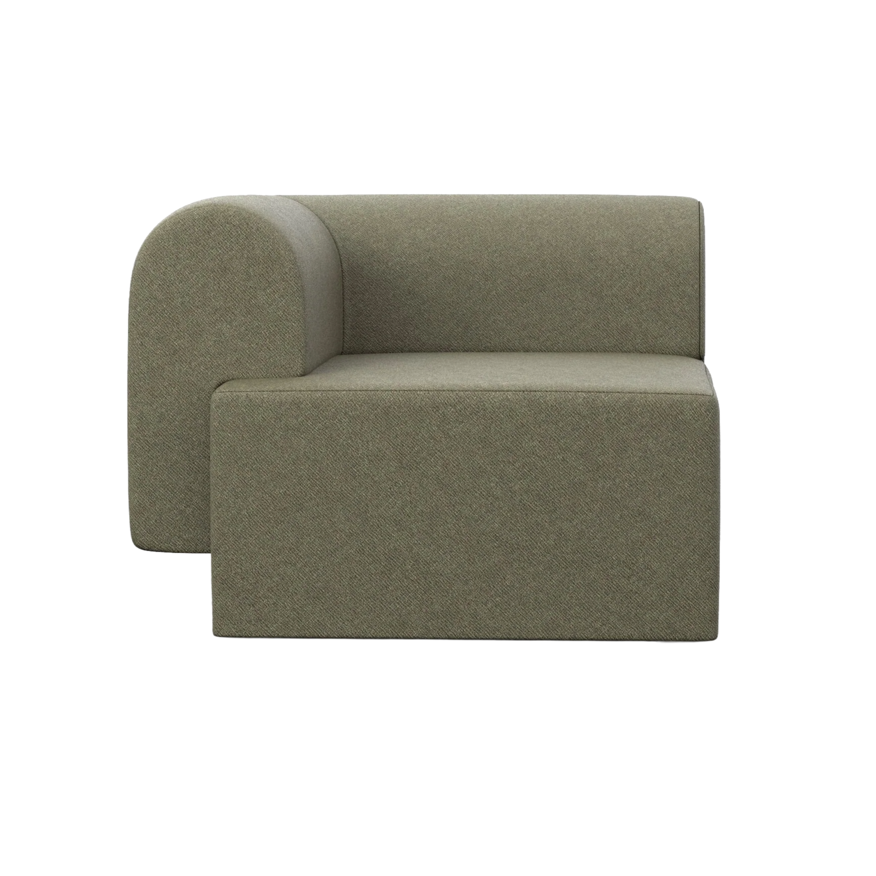 Modulová pohovka TORI - levý modul zelený